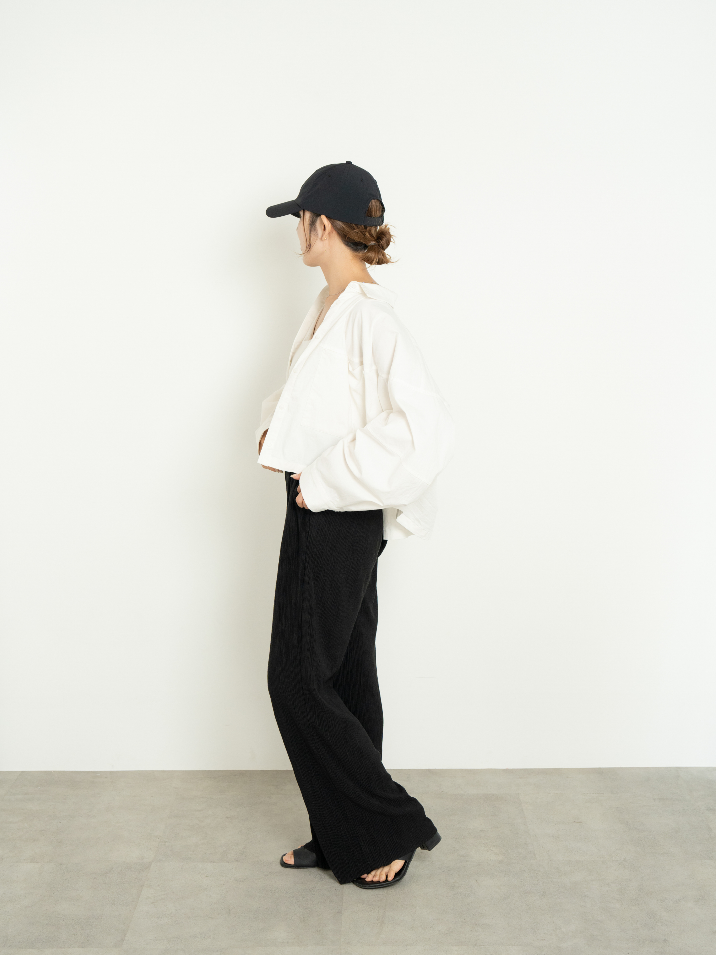 VOLUME SLEEVE SHORT SHIRT