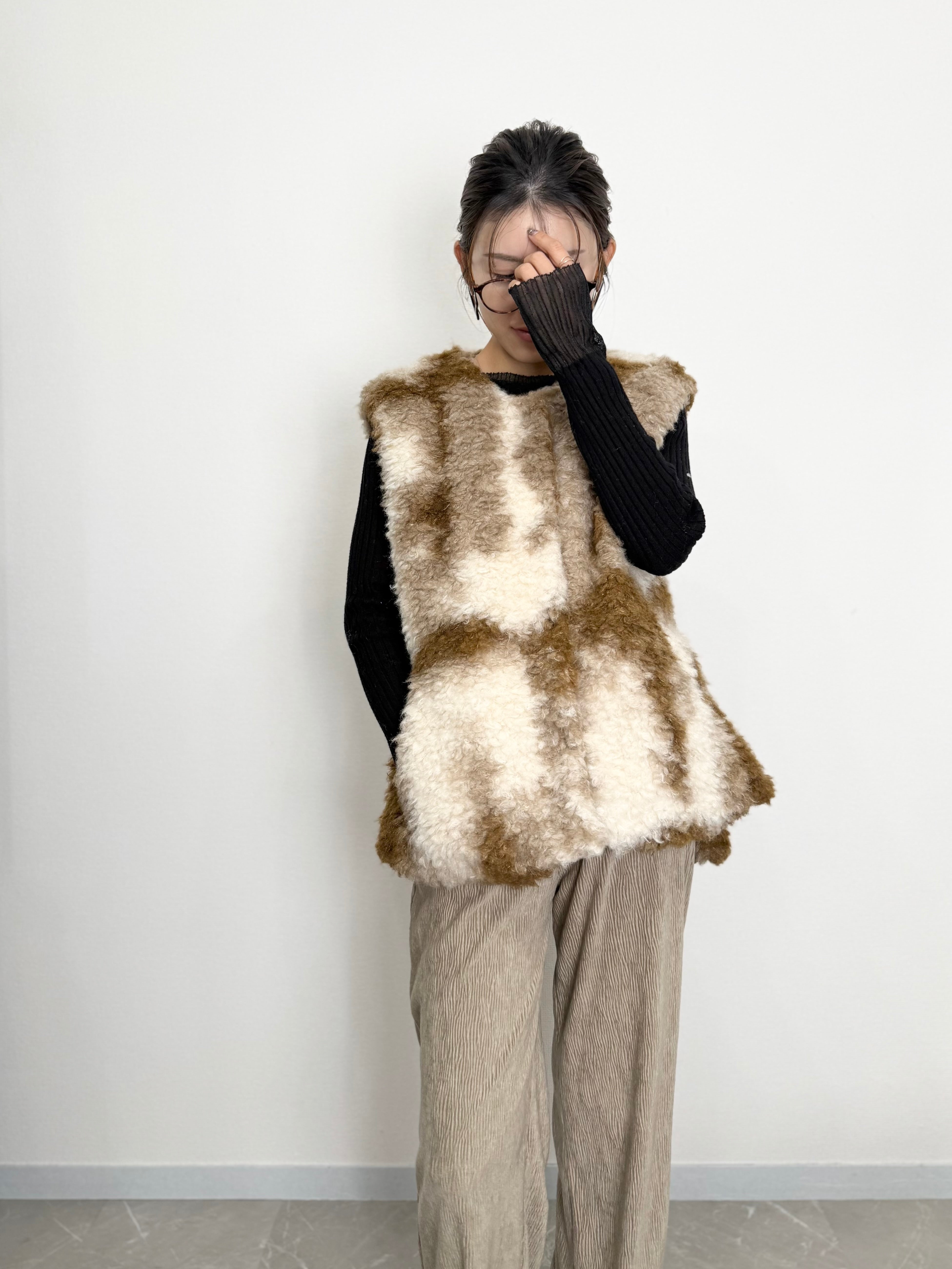 MIRAGE ART FUR VEST
