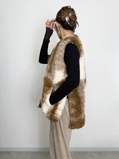 MIRAGE ART FUR VEST