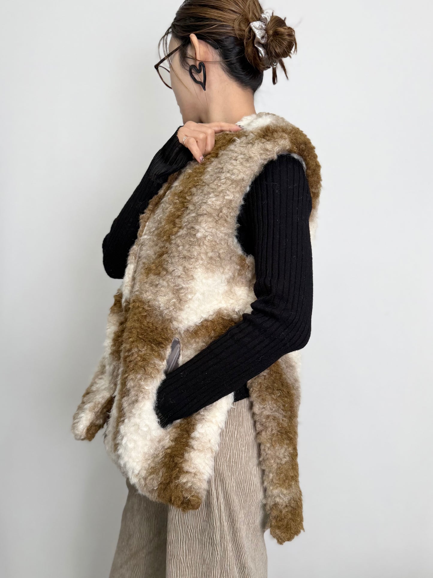MIRAGE ART FUR VEST
