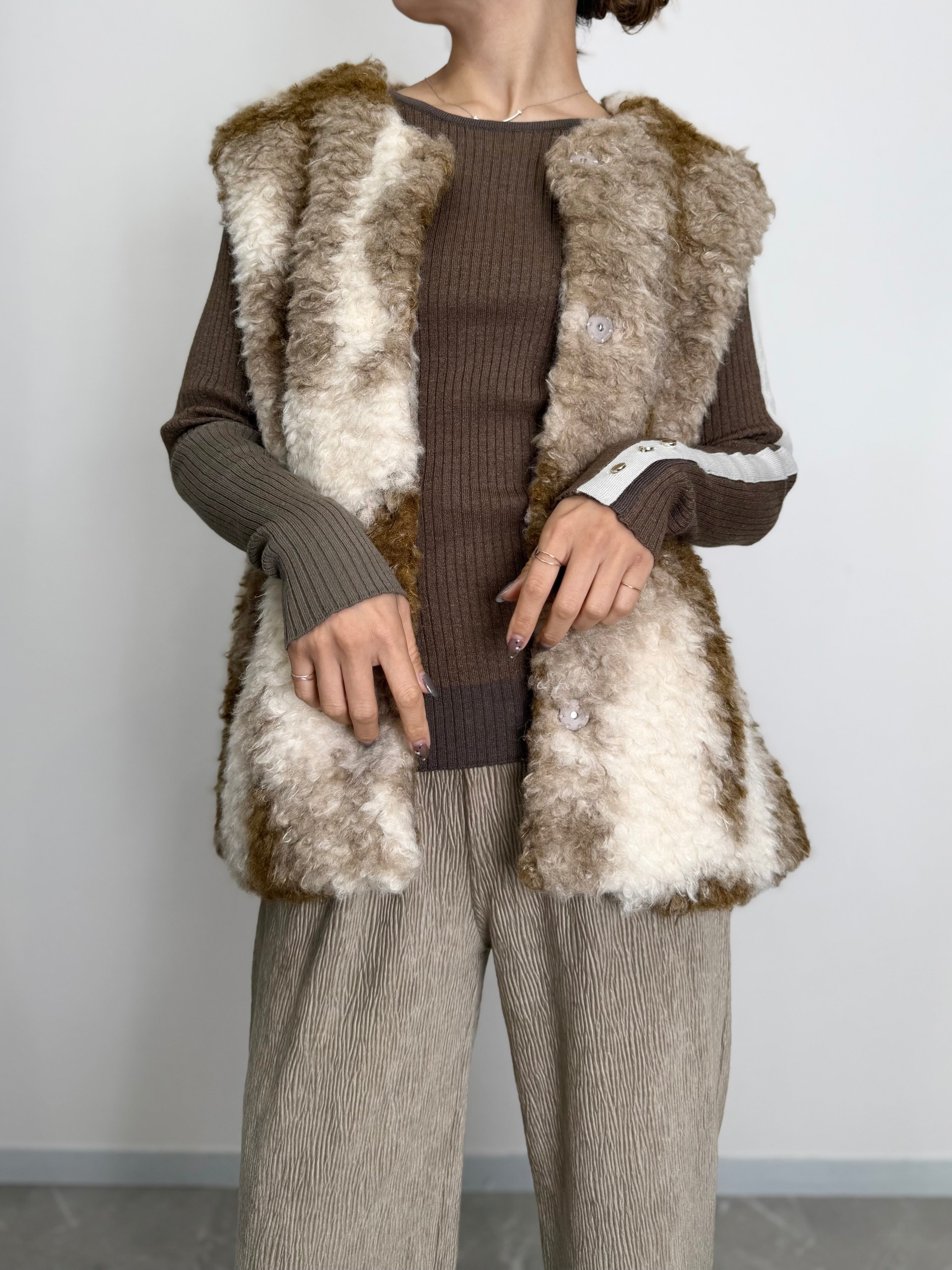 MIRAGE ART FUR VEST