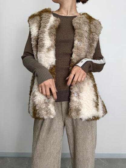 MIRAGE ART FUR VEST