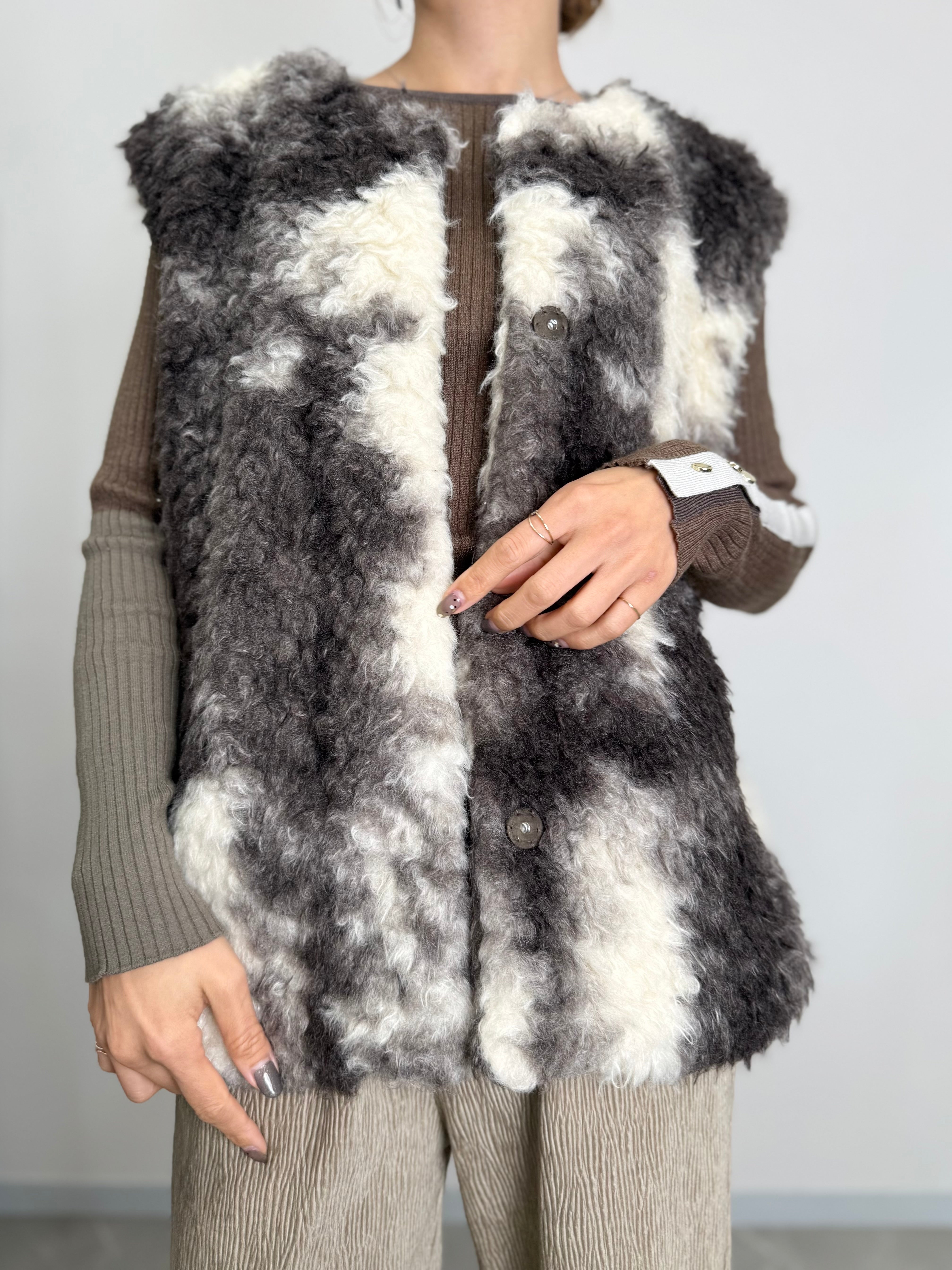 MIRAGE ART FUR VEST