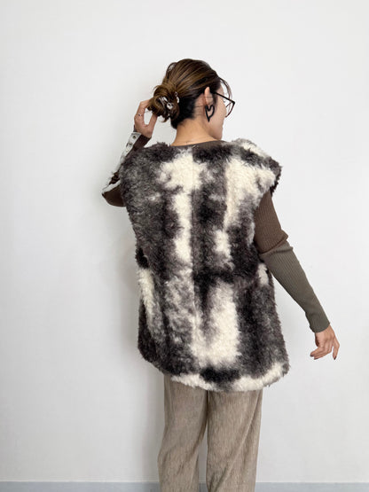 MIRAGE ART FUR VEST