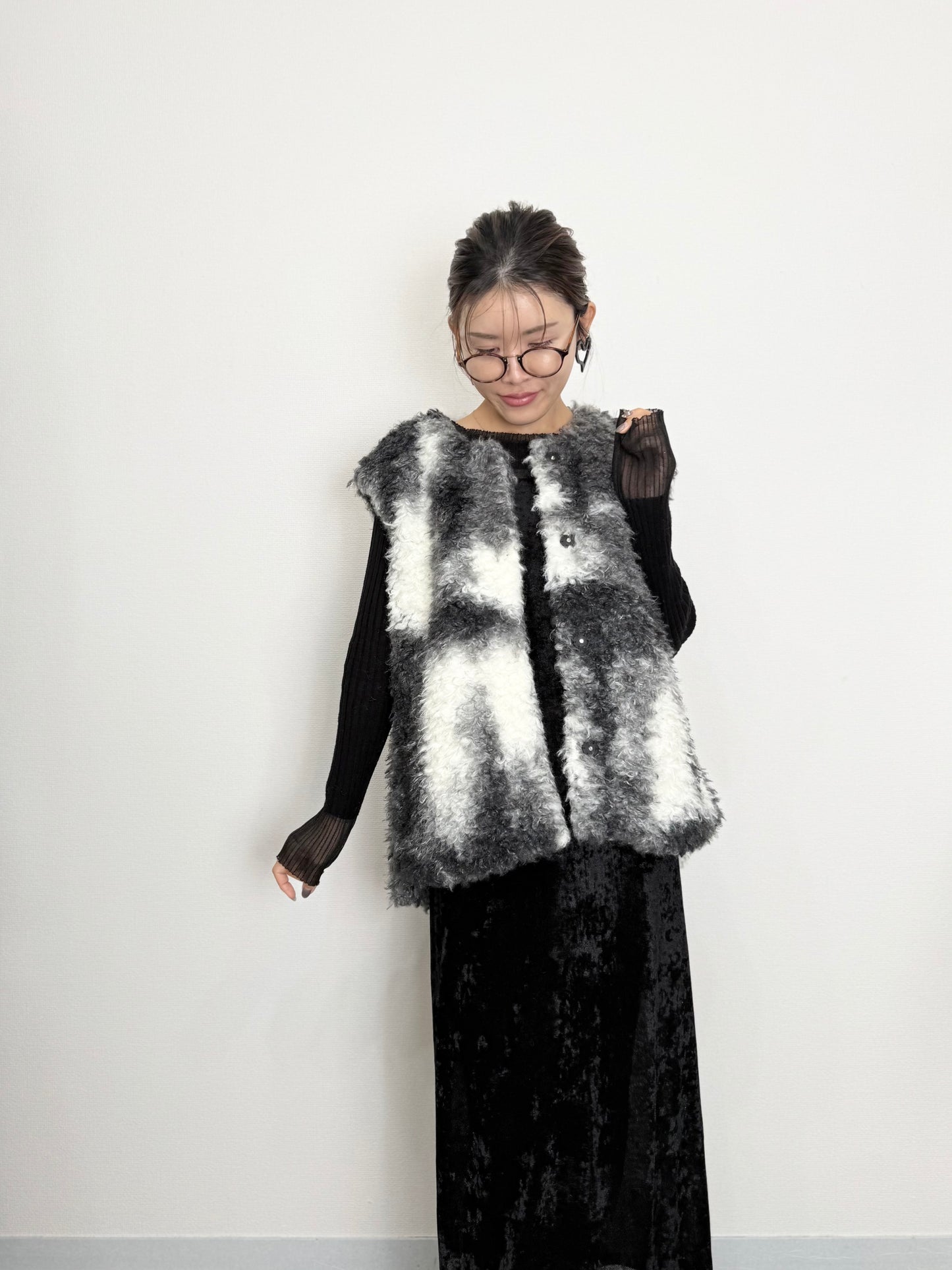 MIRAGE ART FUR VEST