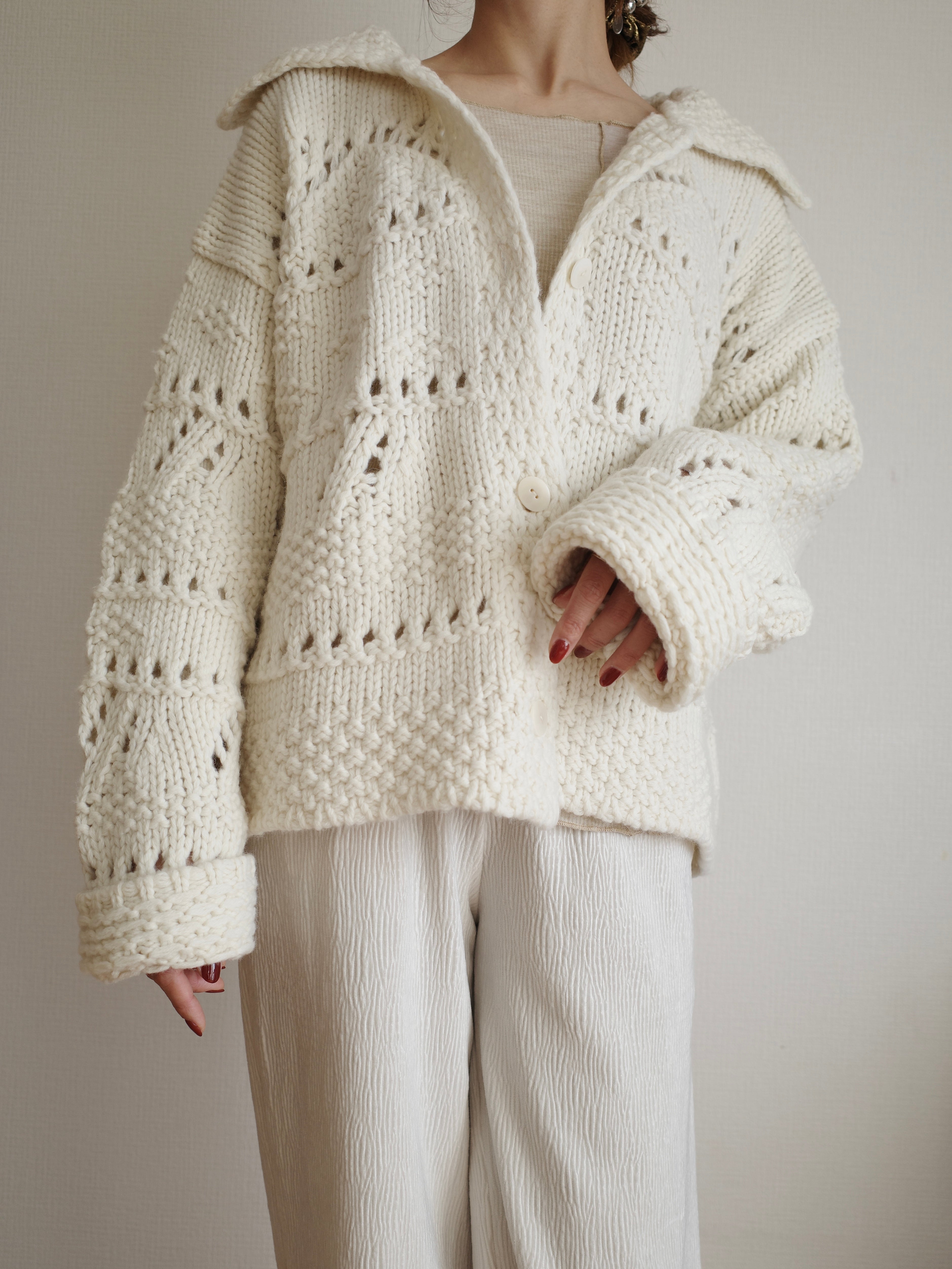 HANDCRAFTED KNIT CARDIGAN