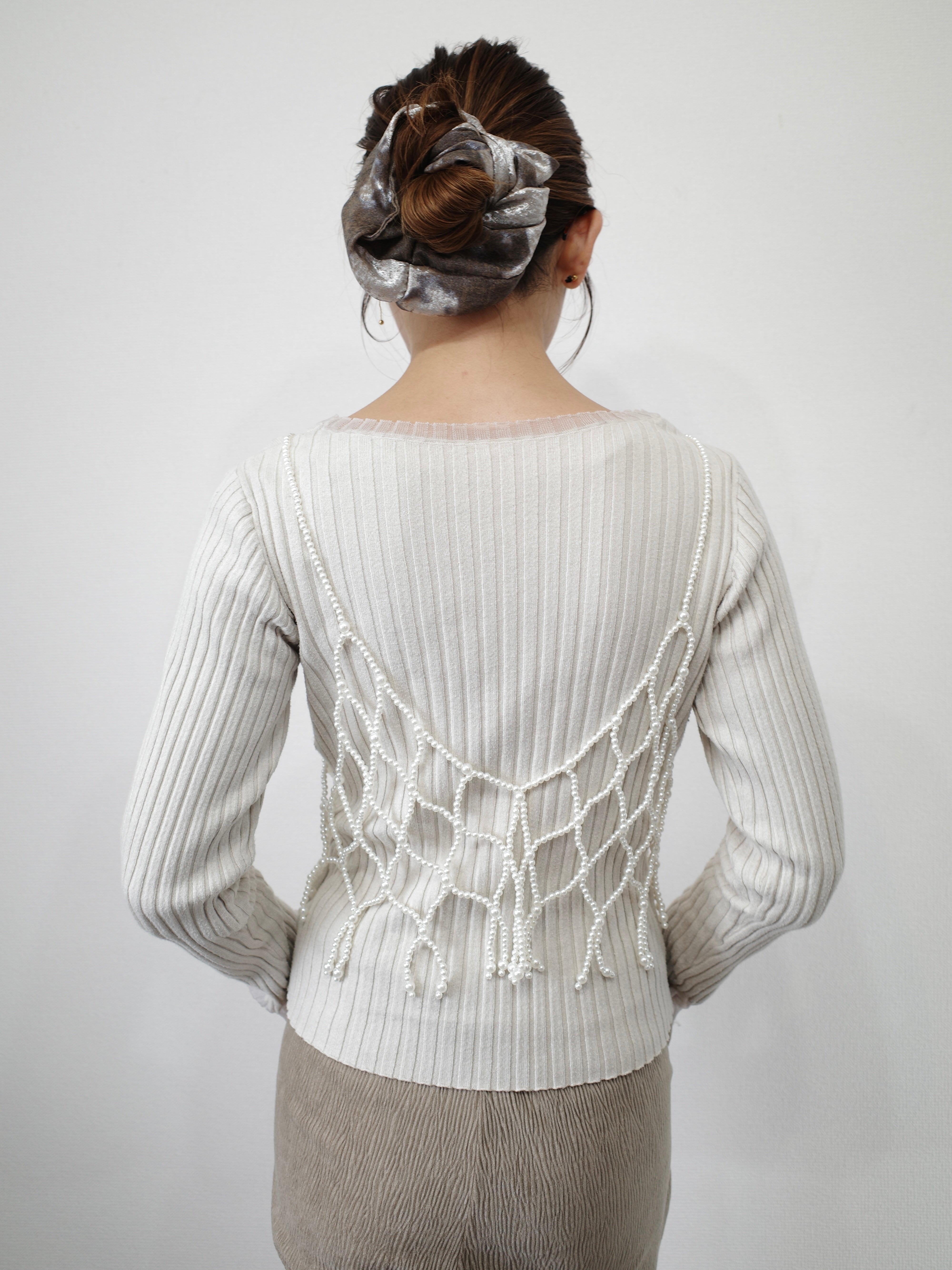 PEARL BEADS FRINGE VEST