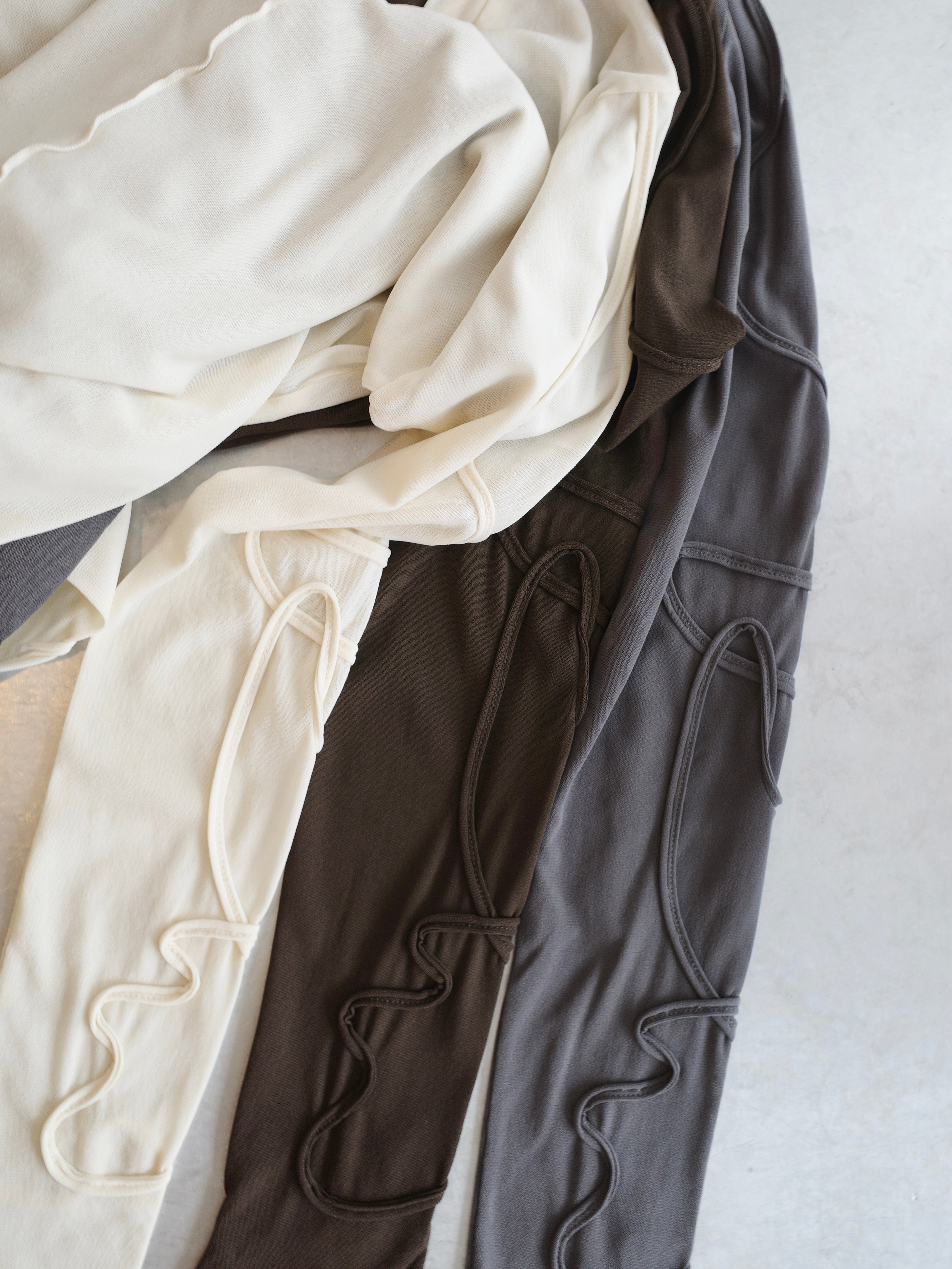 2WAY SHEER STITCH TOPS