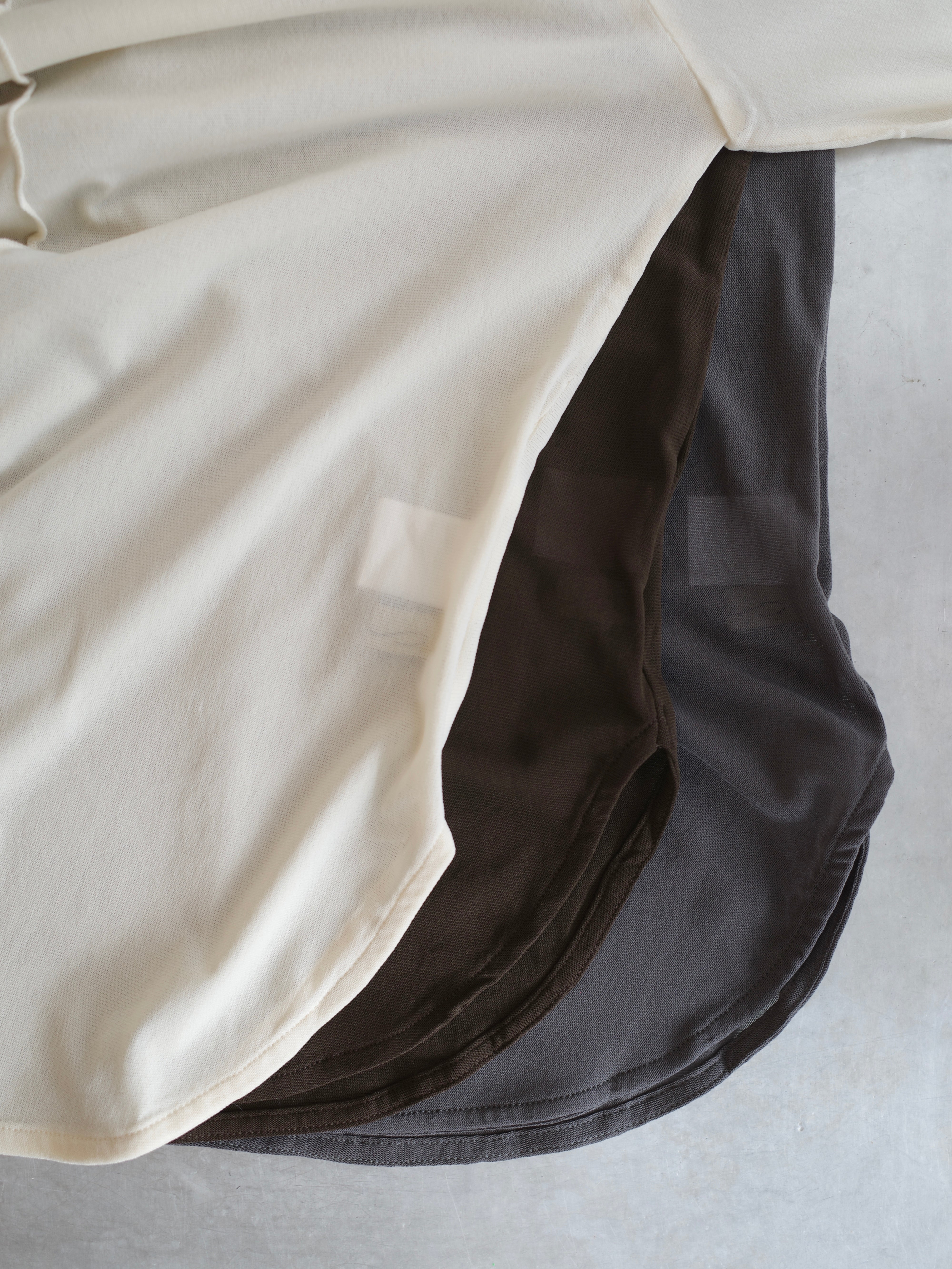 2WAY SHEER STITCH TOPS