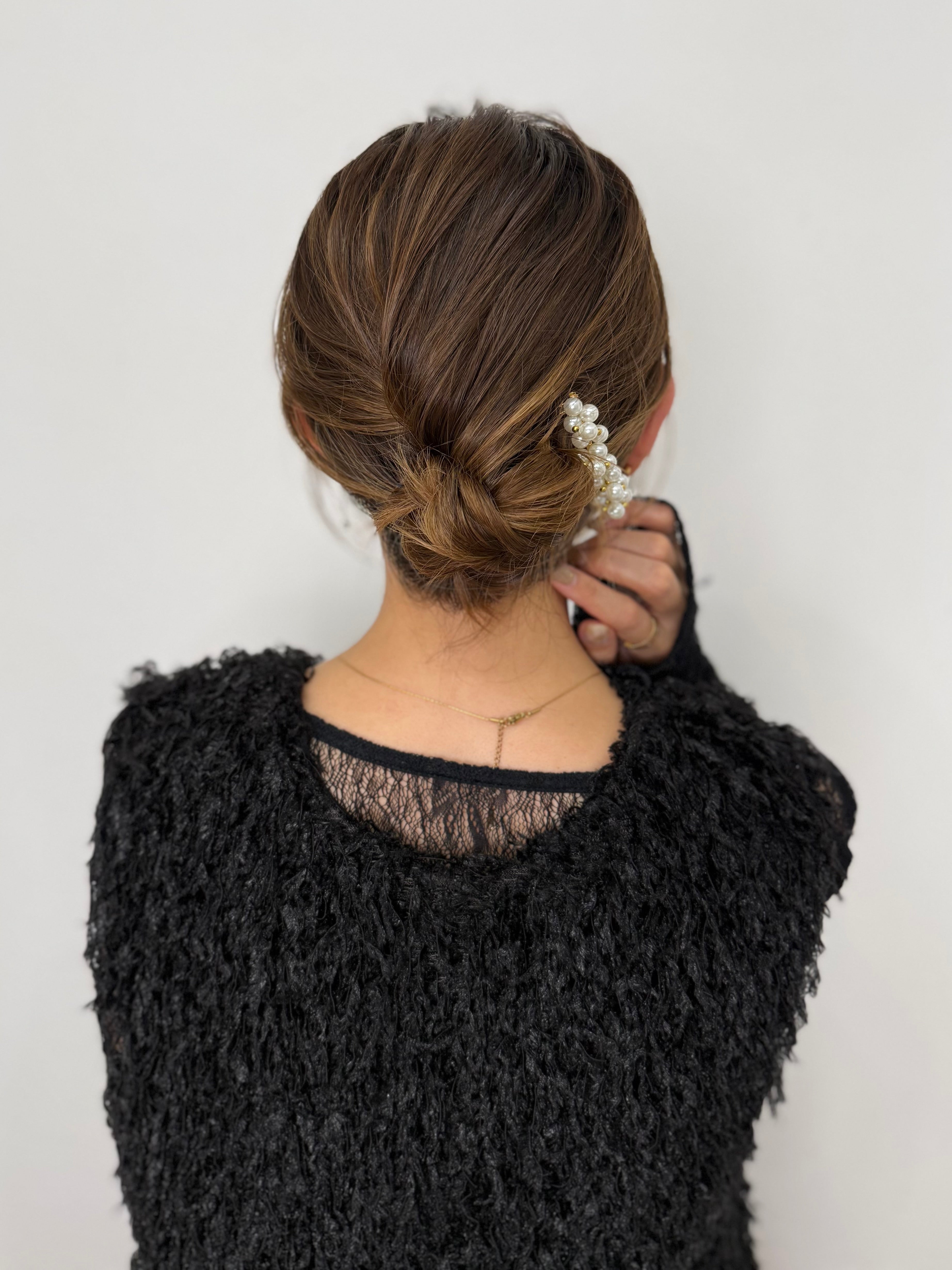 PEARL BEADED HAIR COMB