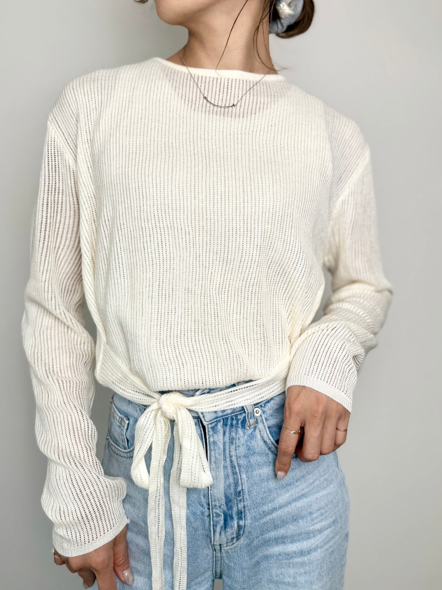 《NEW》バックリボンリブニット 【10/3 20:00〜販売START】