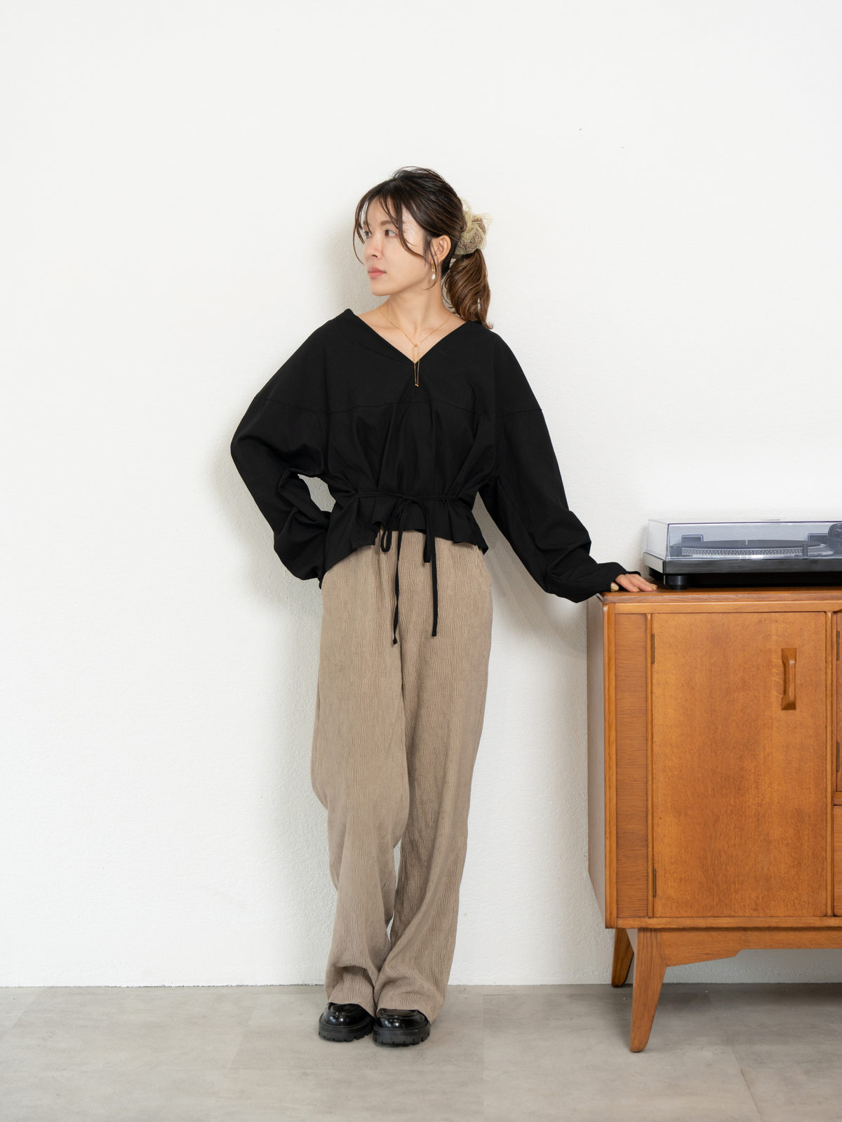 2WAY RIBBON BLOUSE【9/25(金)〜 販売】