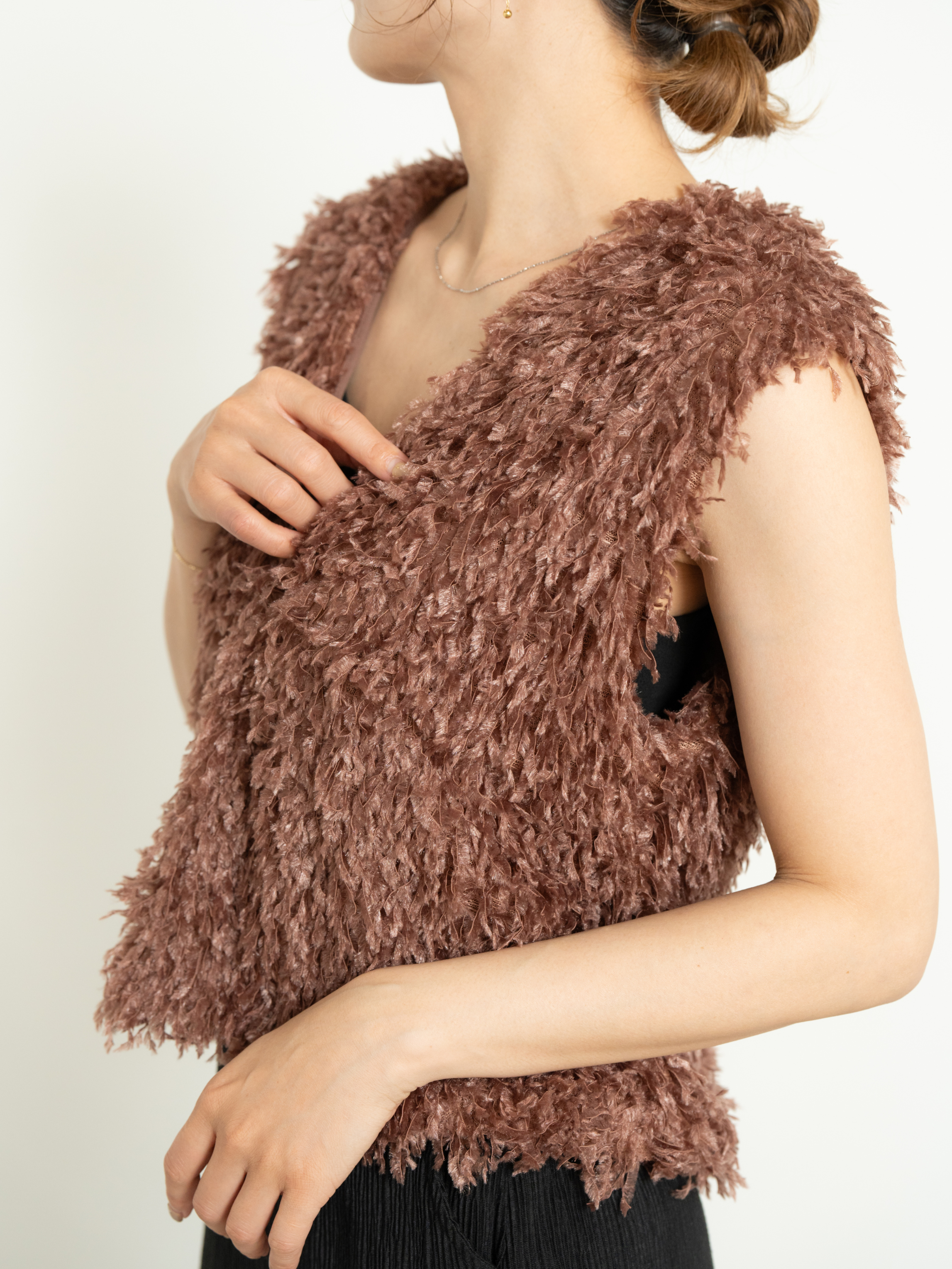 2WAY FRINGE VEST