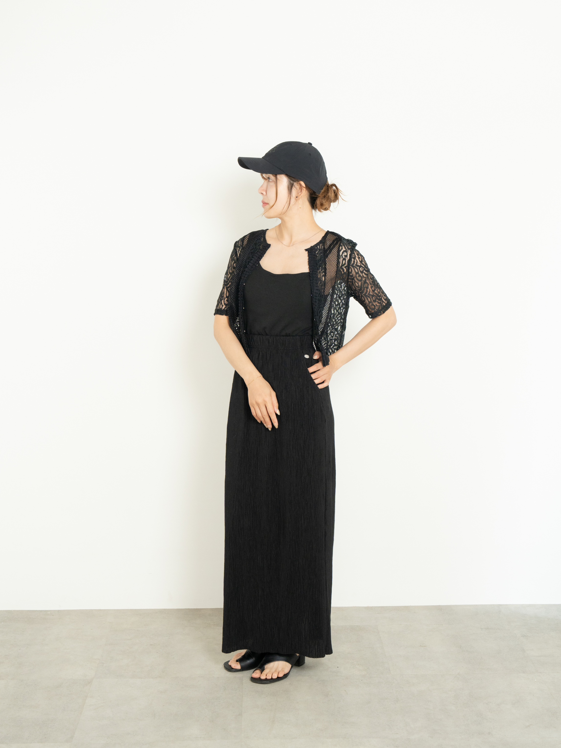 2WAY CLASSICAL LACE MESH TOP
