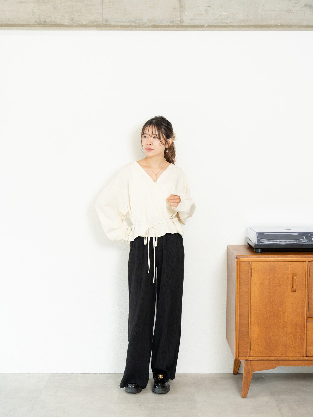 2WAY RIBBON BLOUSE【9/25(金)〜 販売】