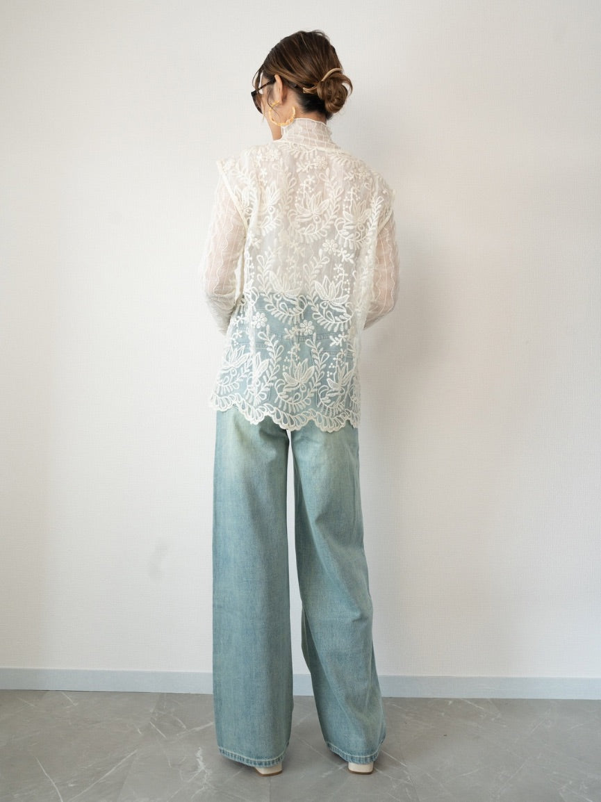 【即納】organdy vest