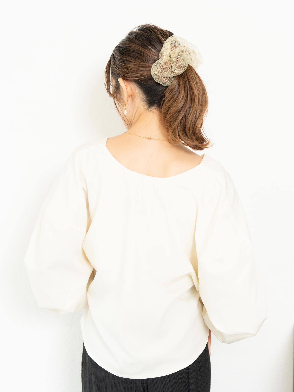2WAY RIBBON BLOUSE【9/25(金)〜 販売】