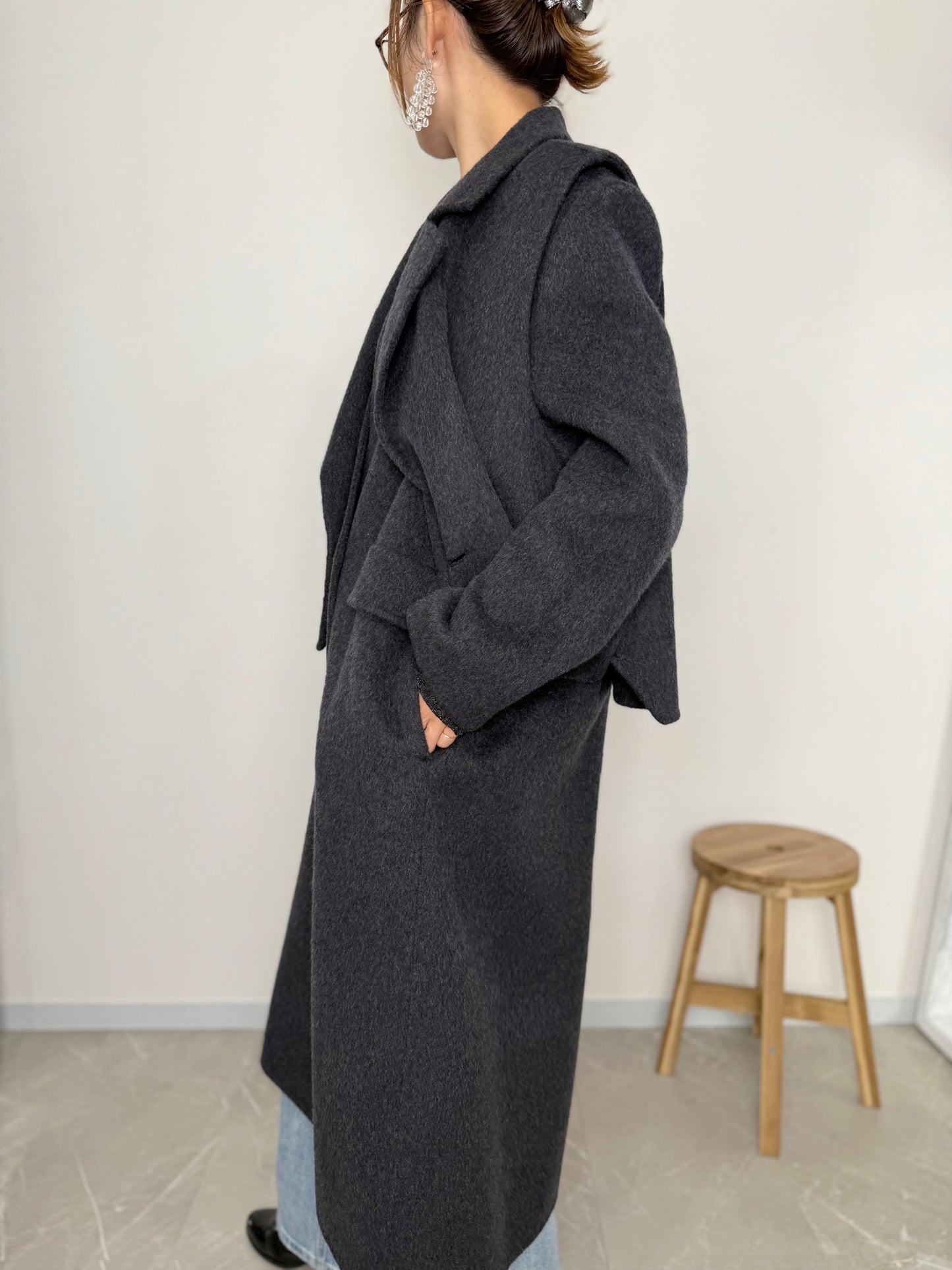 VEST DOCKING WOOL COAT