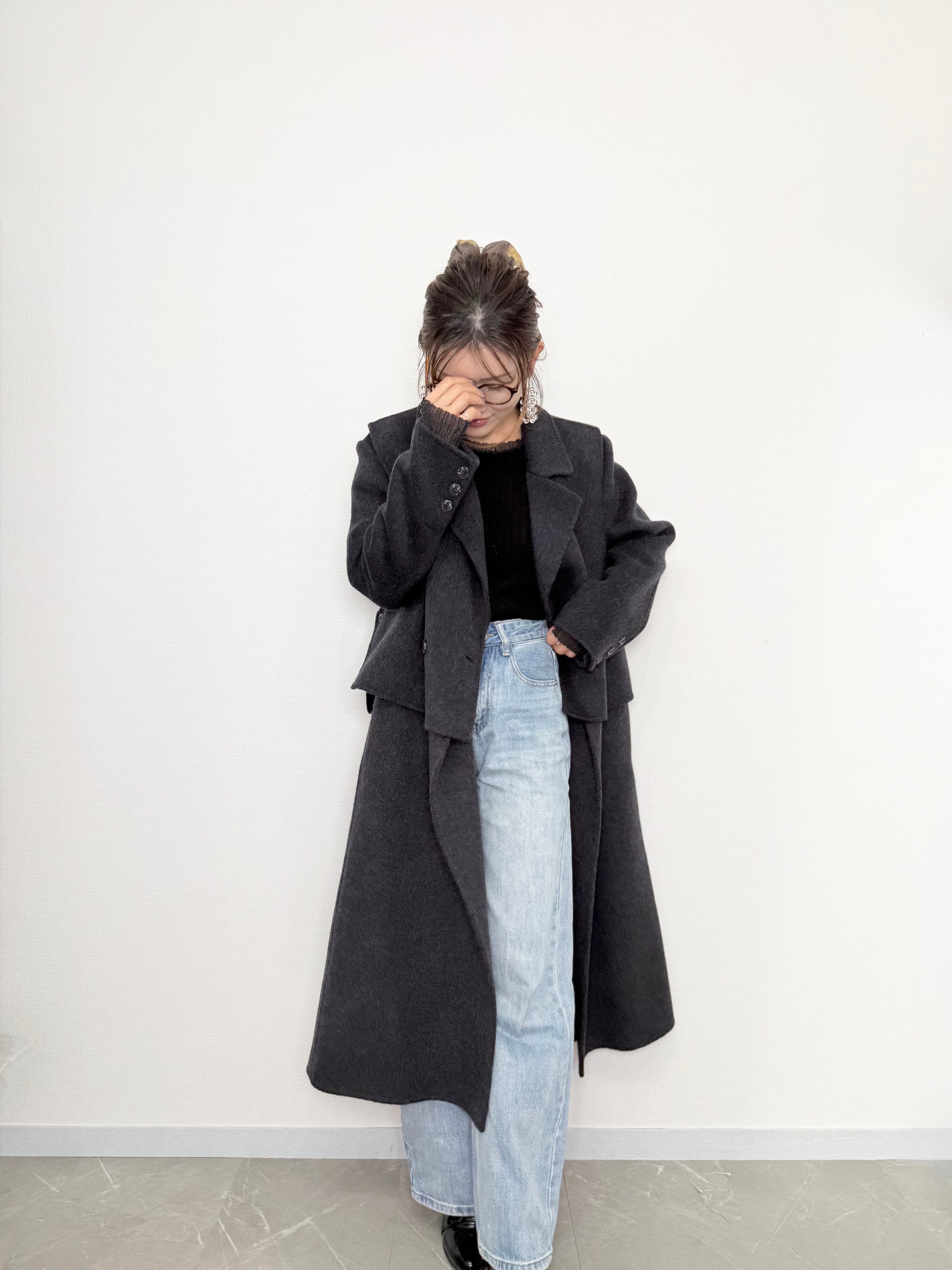VEST DOCKING WOOL COAT