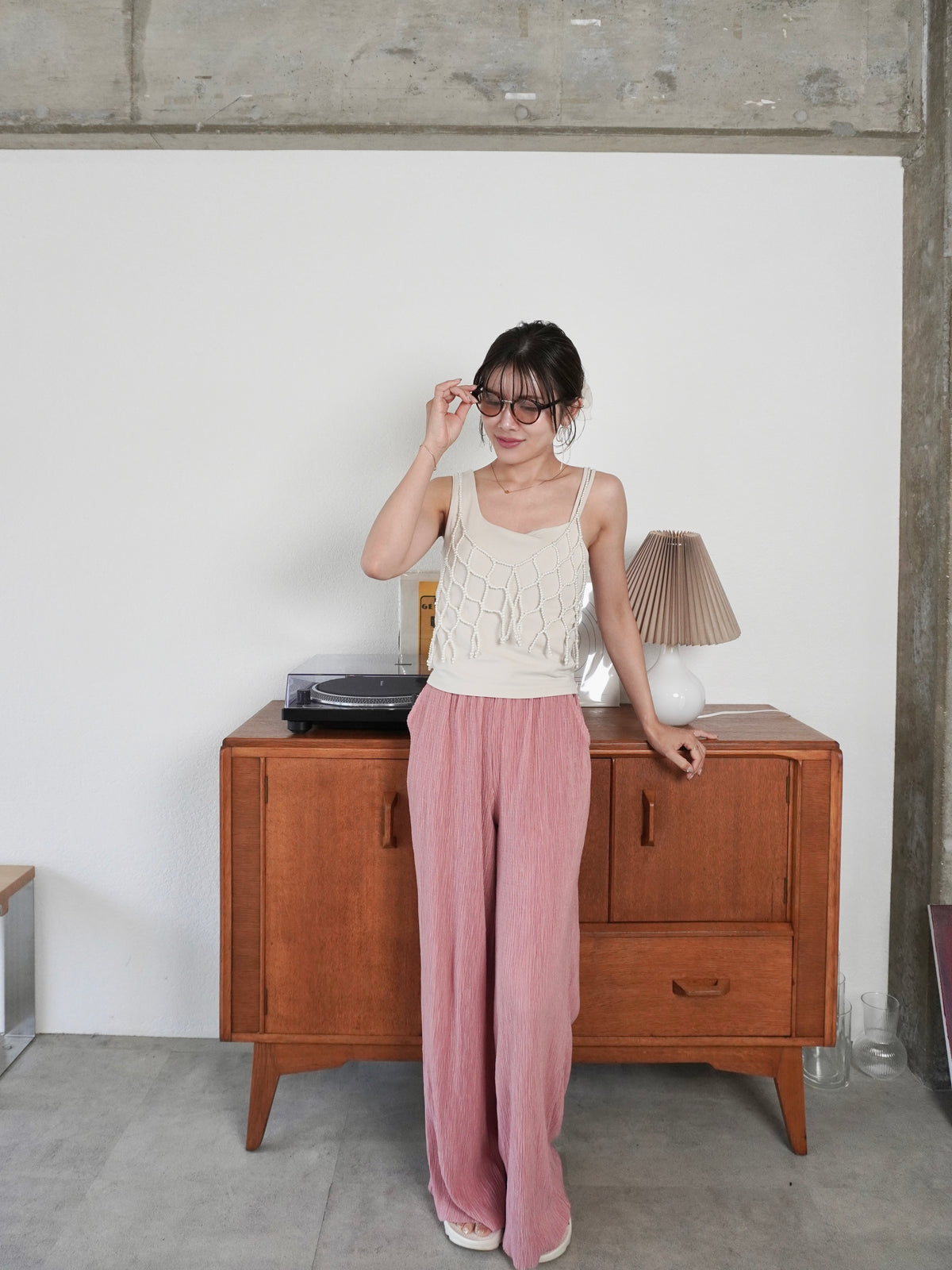 PEARL BEADS FRINGE VEST