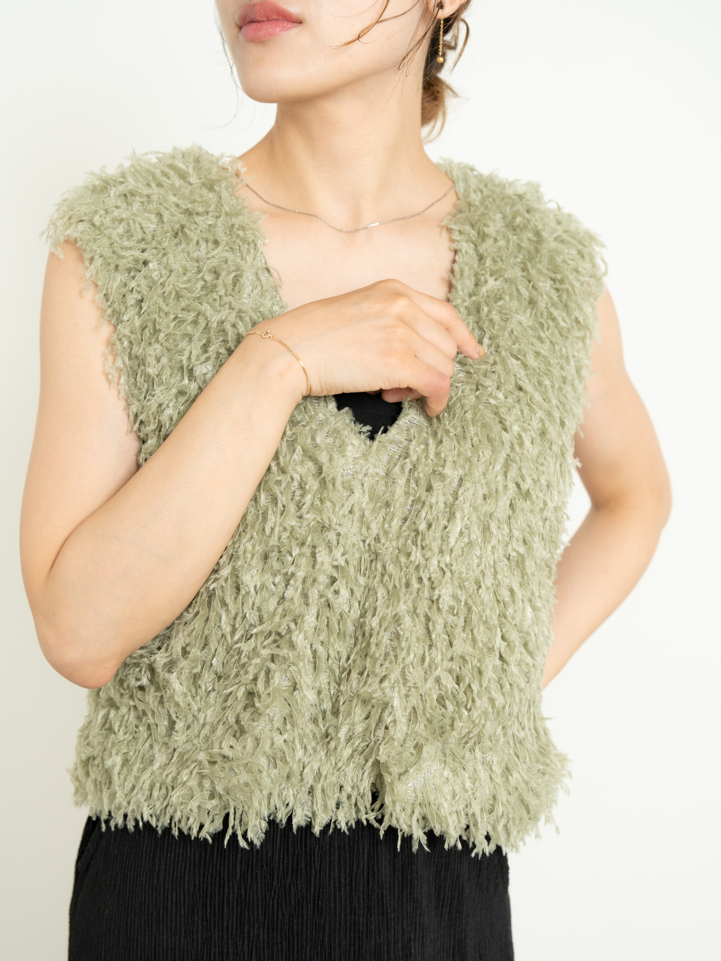 2WAY FRINGE VEST