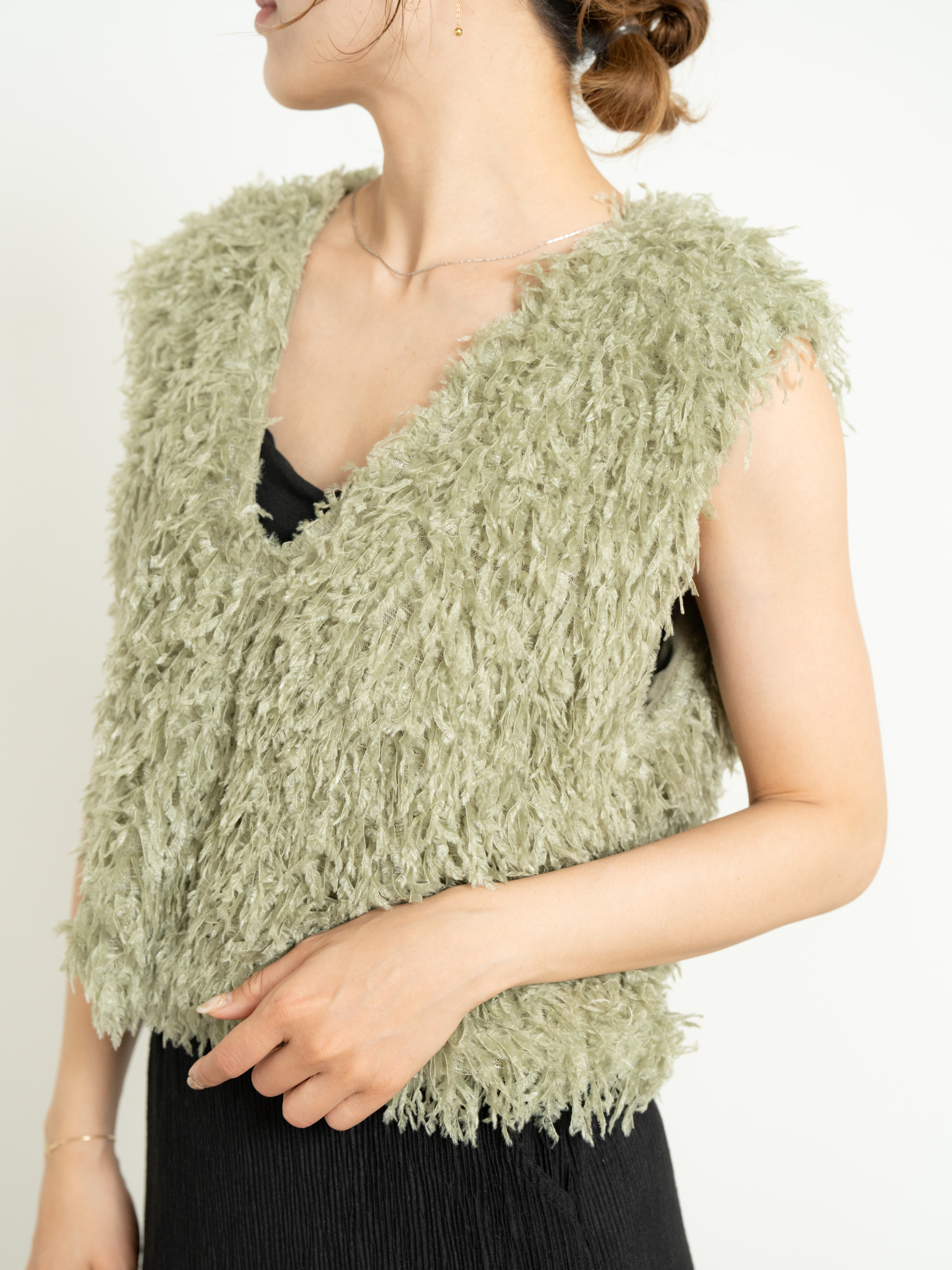 2WAY FRINGE VEST