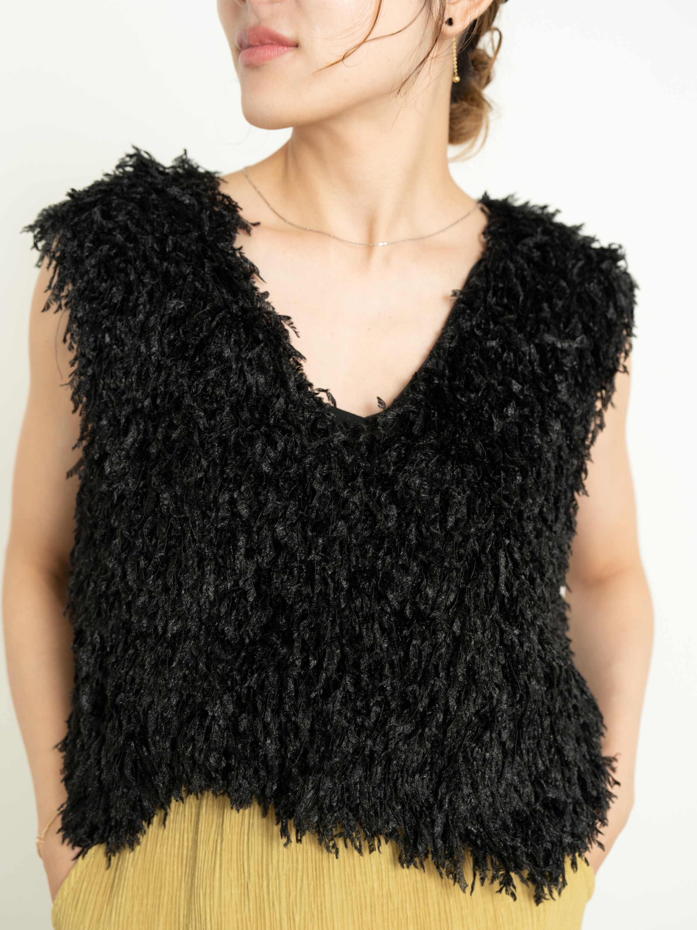 2WAY FRINGE VEST