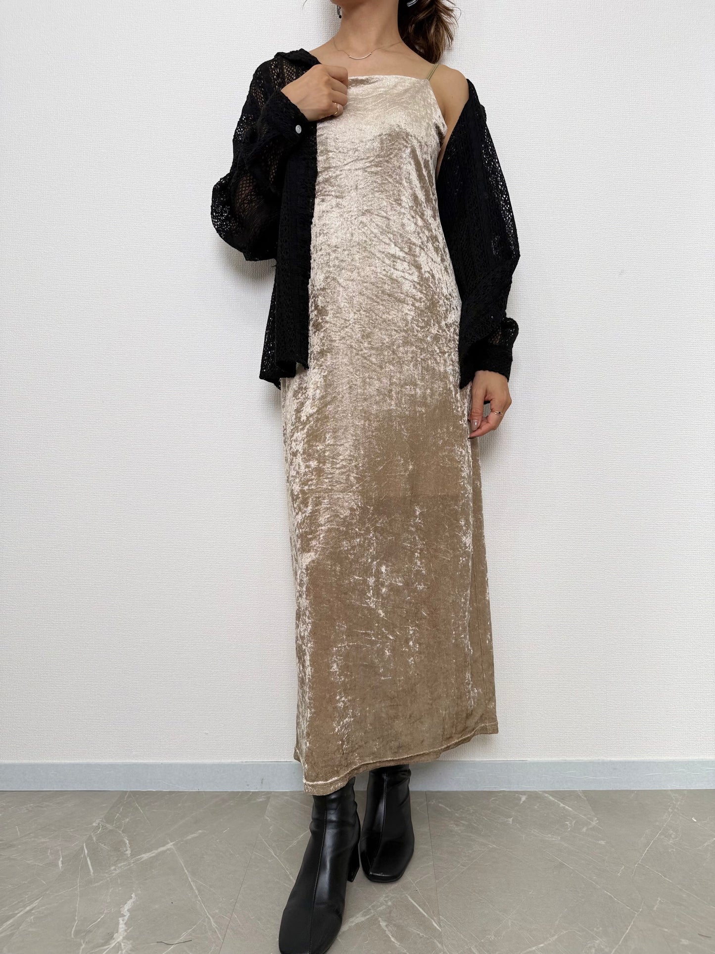 SHEER VELOUR ONE PIECE