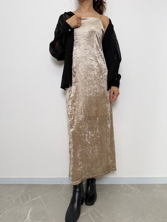 シアーベロアワンピース