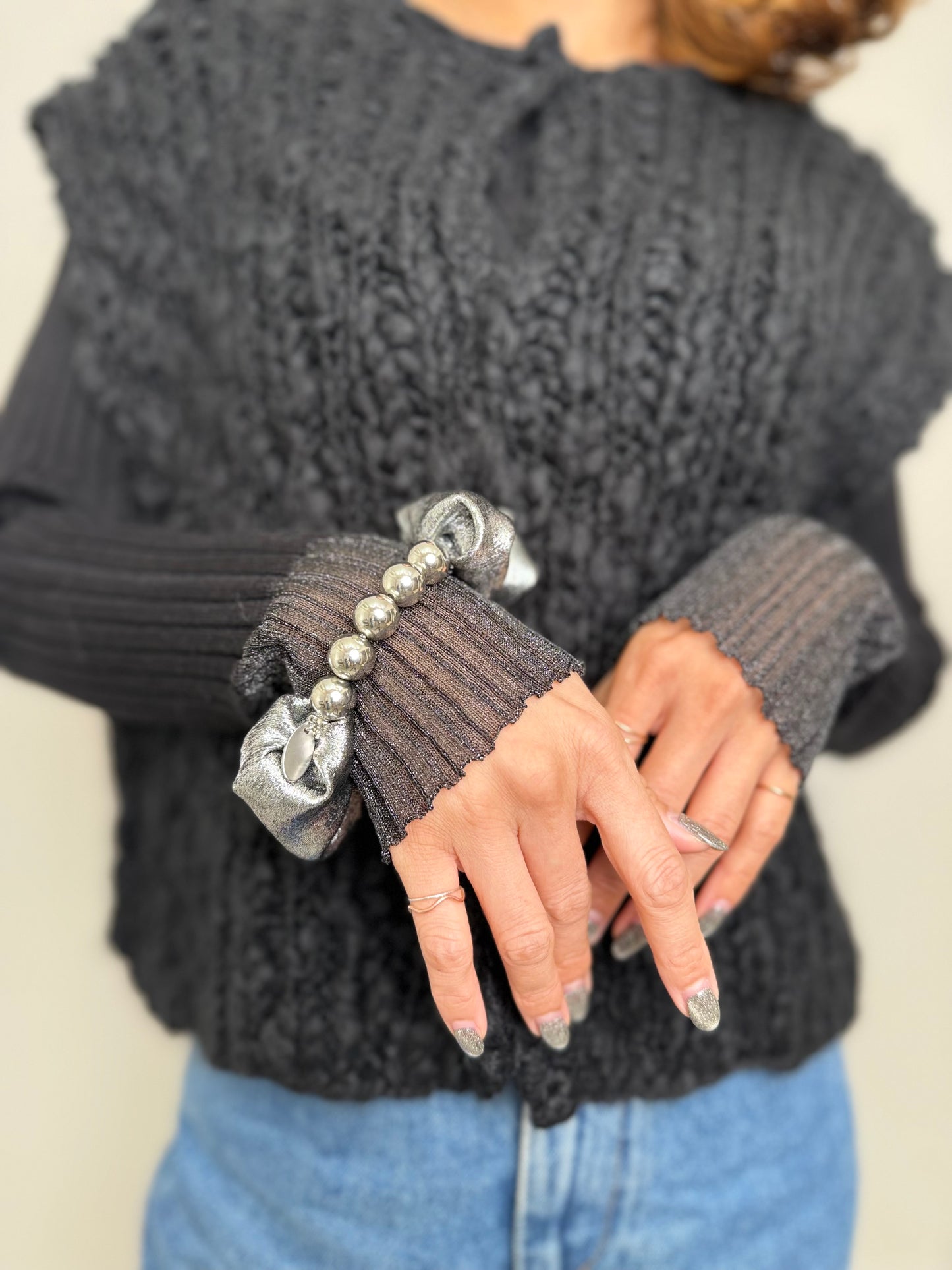 【先行販売】５連パールシュシュ