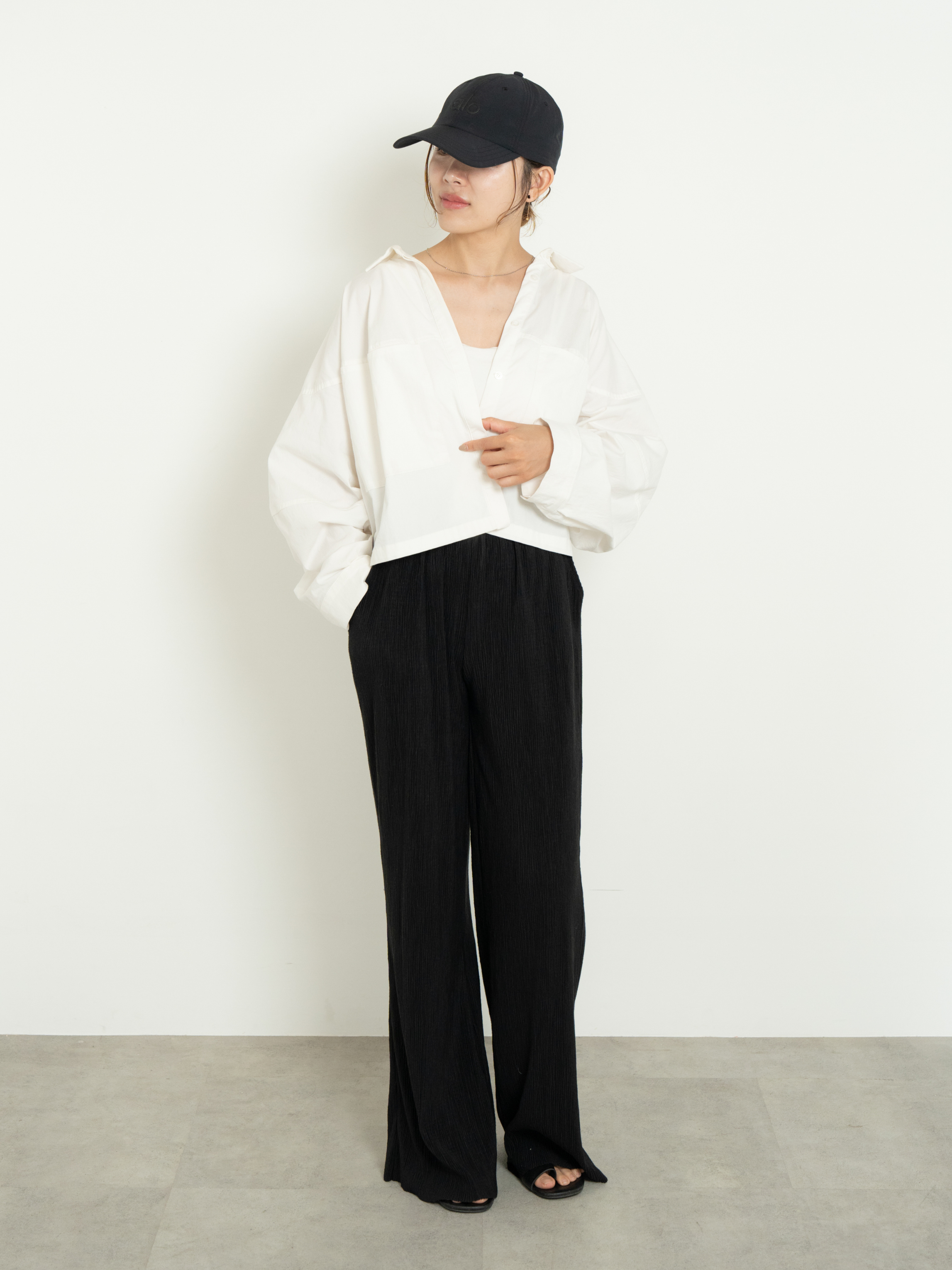 VOLUME SLEEVE SHORT SHIRT