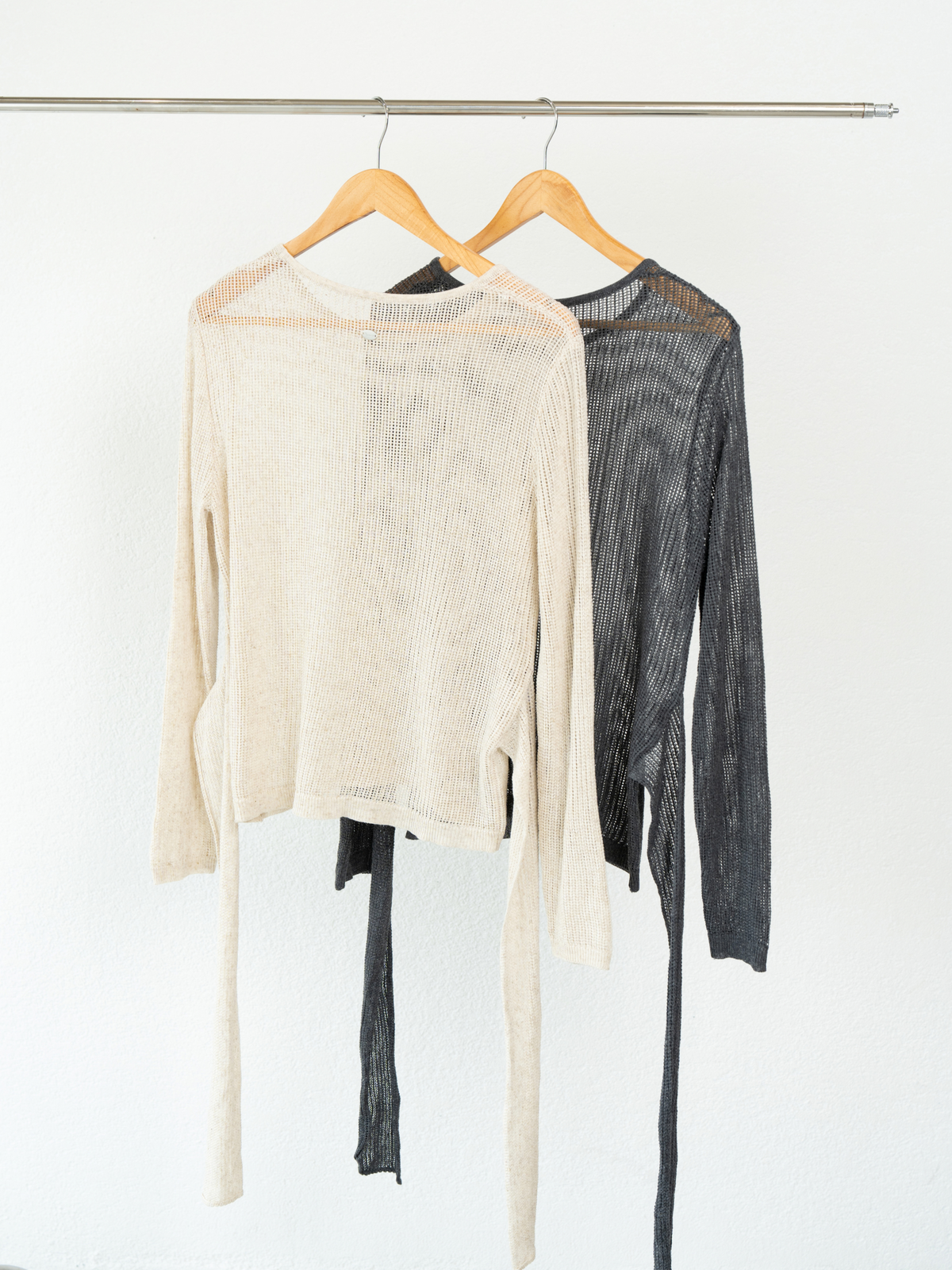 WAIST TIE SHEER KNIT【9/25(金)〜 販売】