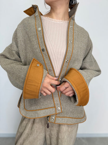 PREMIUM WOOL COMBI LINE JACKET