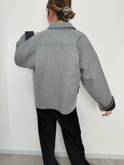 PREMIUM WOOL COMBI LINE JACKET