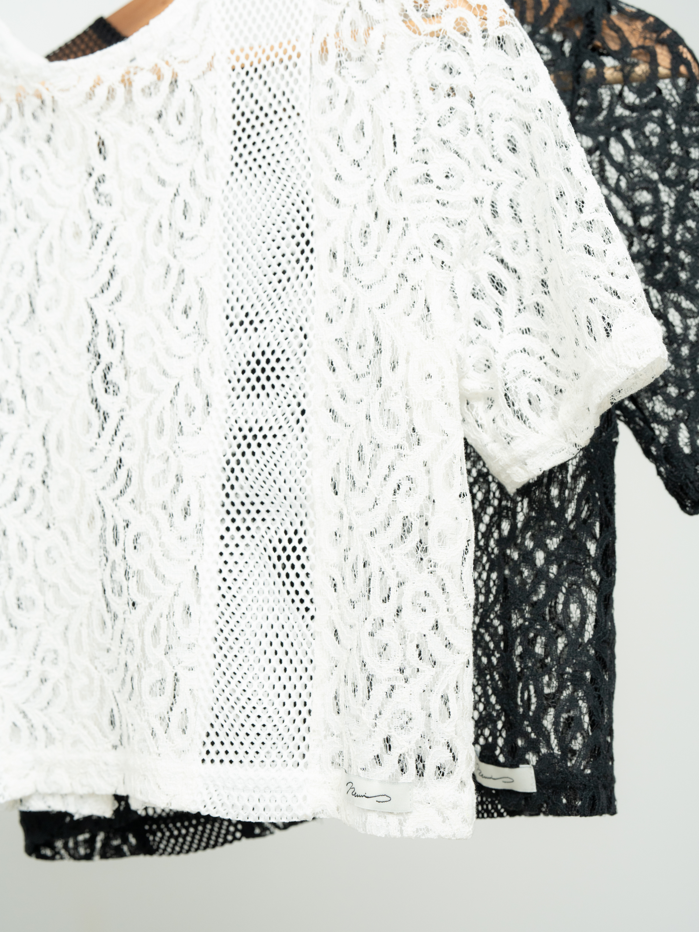 2WAY CLASSICAL LACE MESH TOP