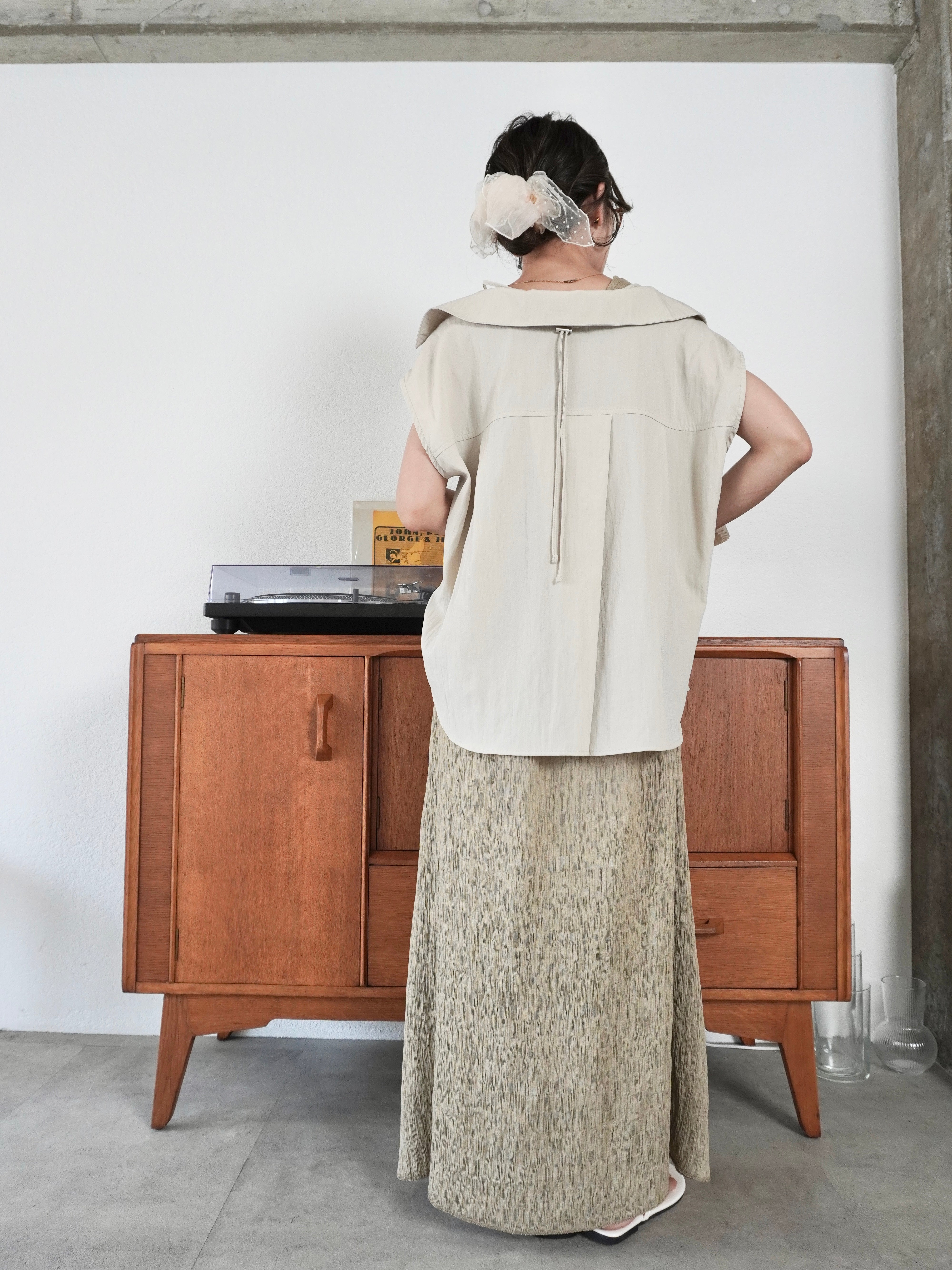 DRAWSTRING BLOUSE
