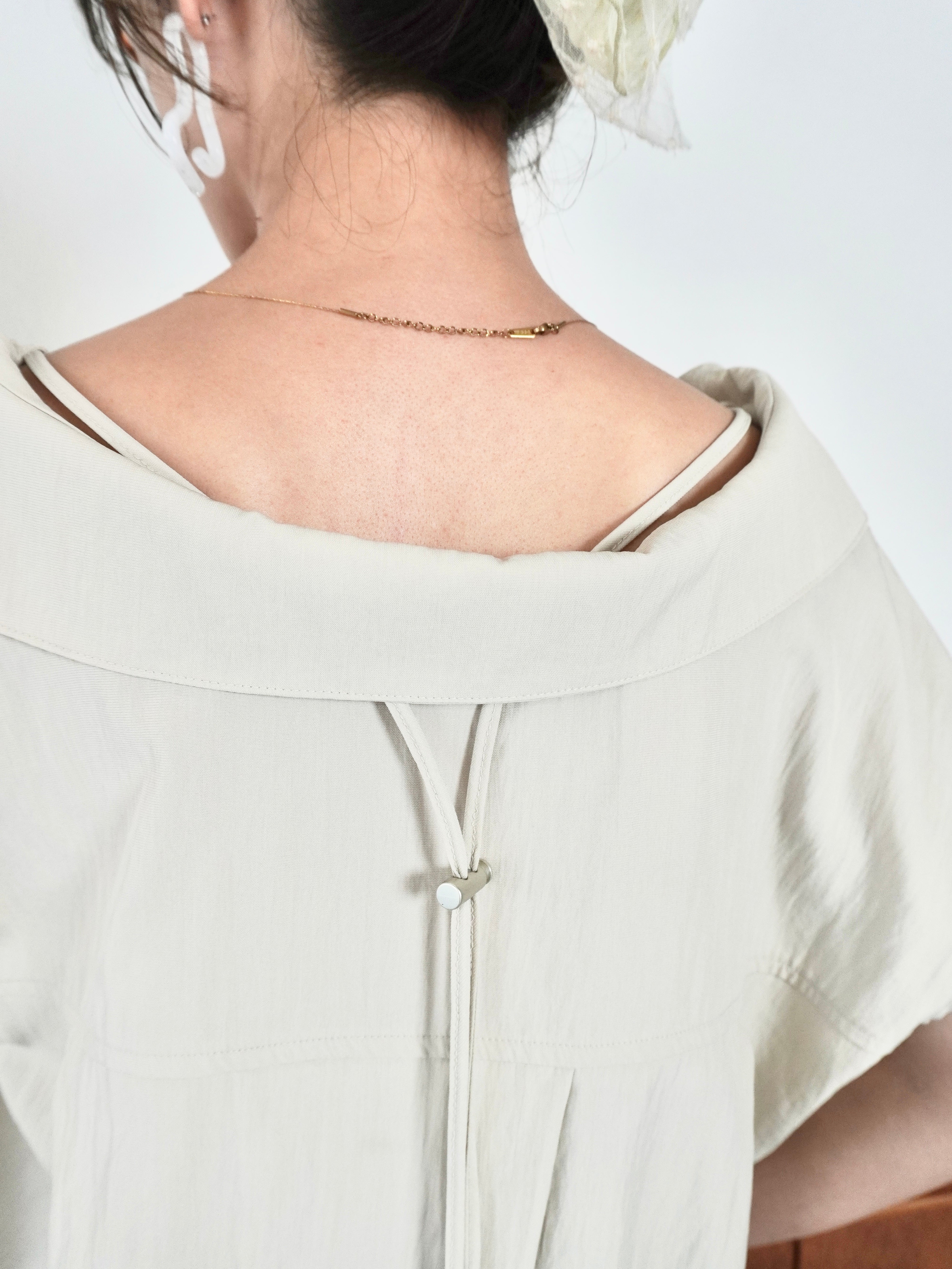 DRAWSTRING BLOUSE