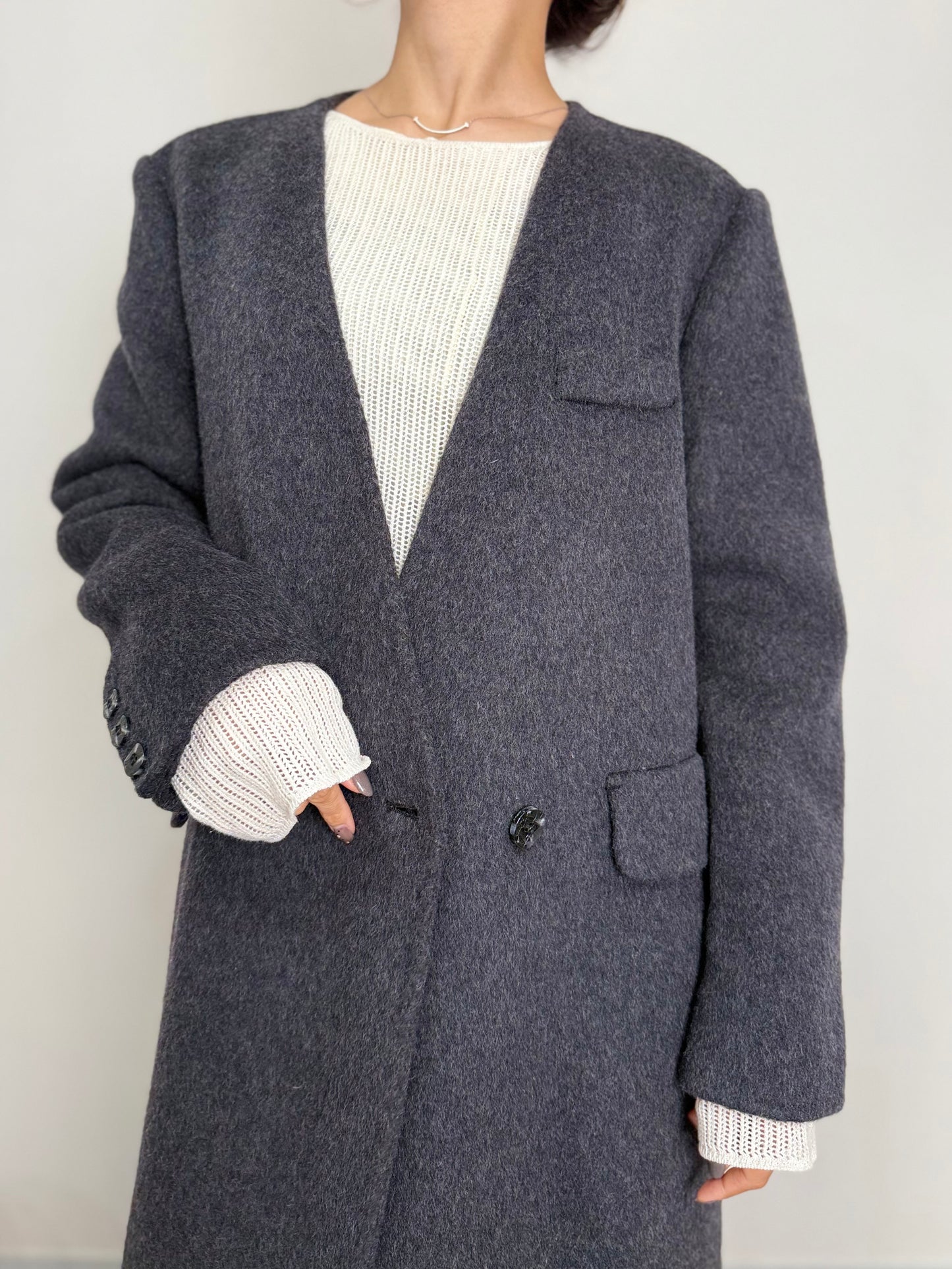 VEST DOCKING WOOL COAT