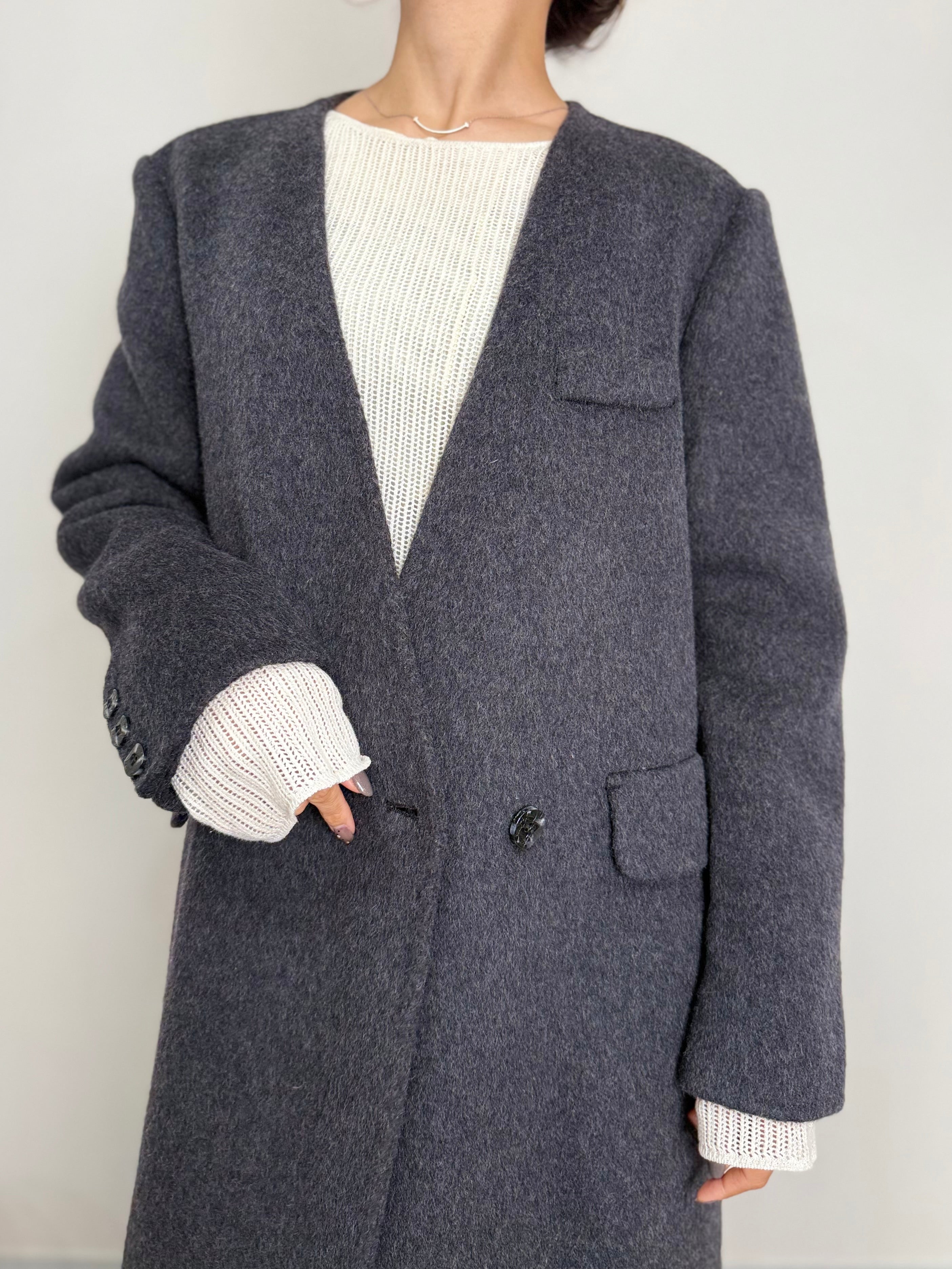 VEST DOCKING WOOL COAT