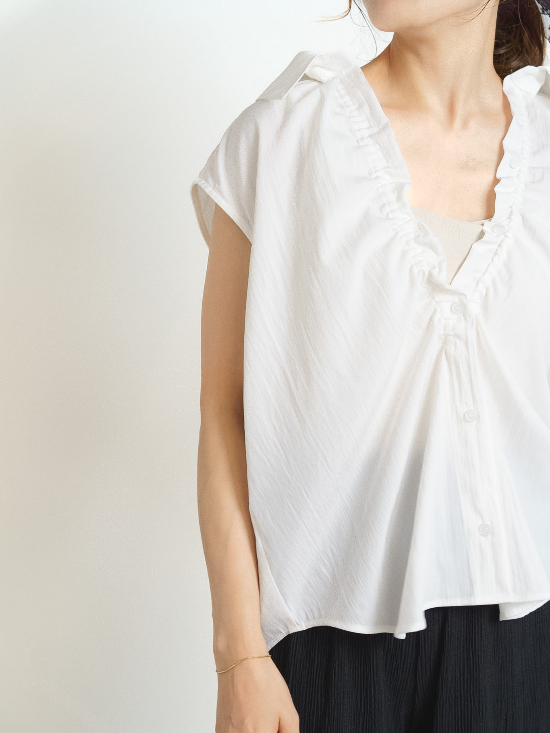 DRAWSTRING BLOUSE