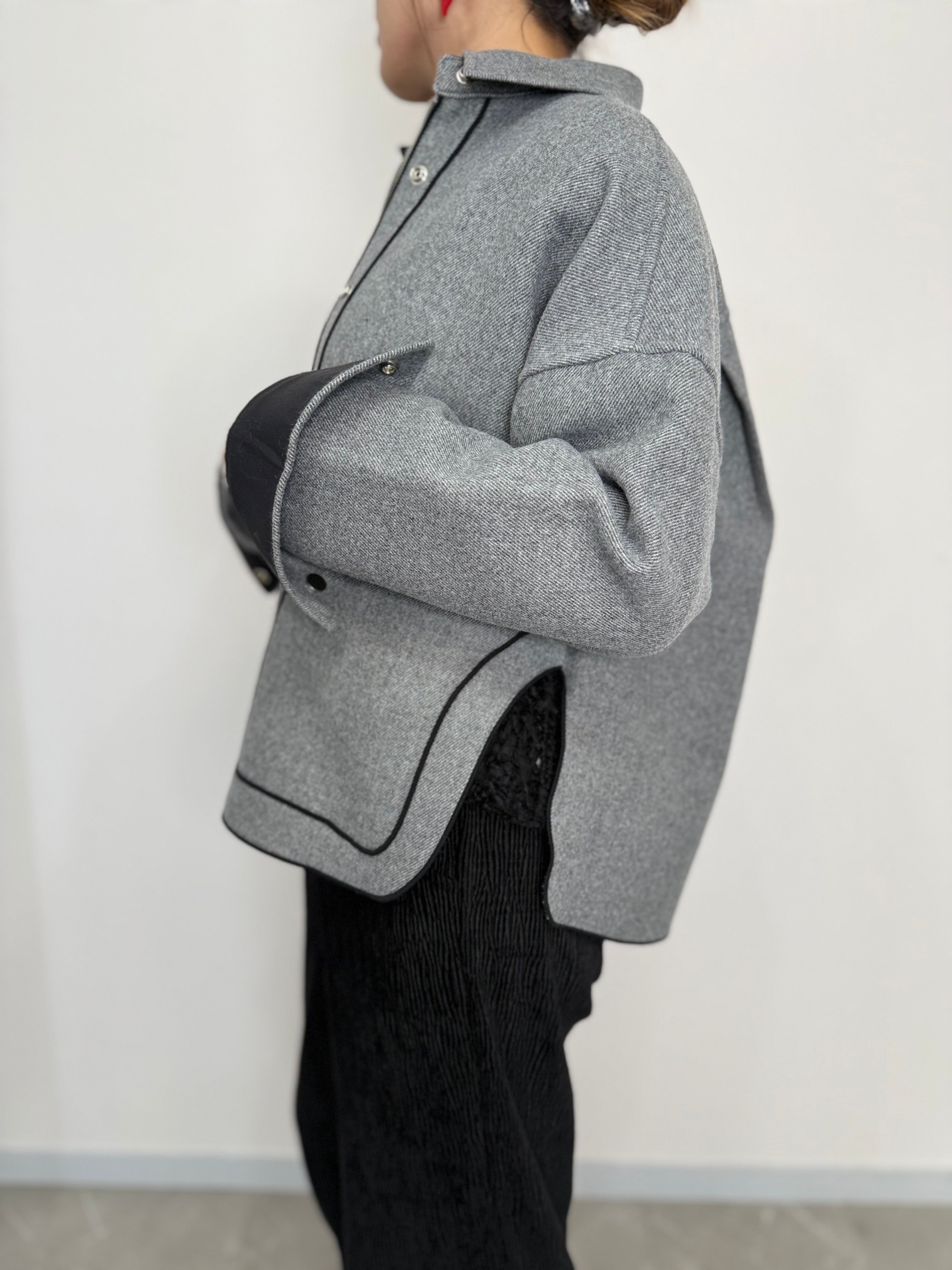 PREMIUM WOOL COMBI LINE JACKET