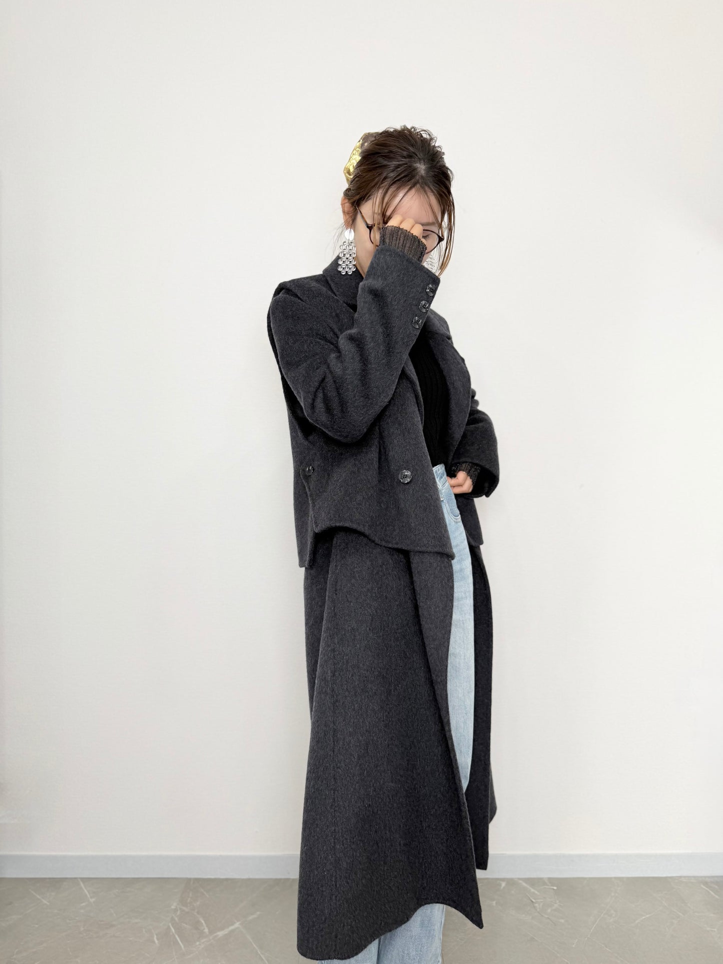 VEST DOCKING WOOL COAT