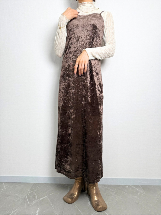 【即納】sheer velour cup in onepiece