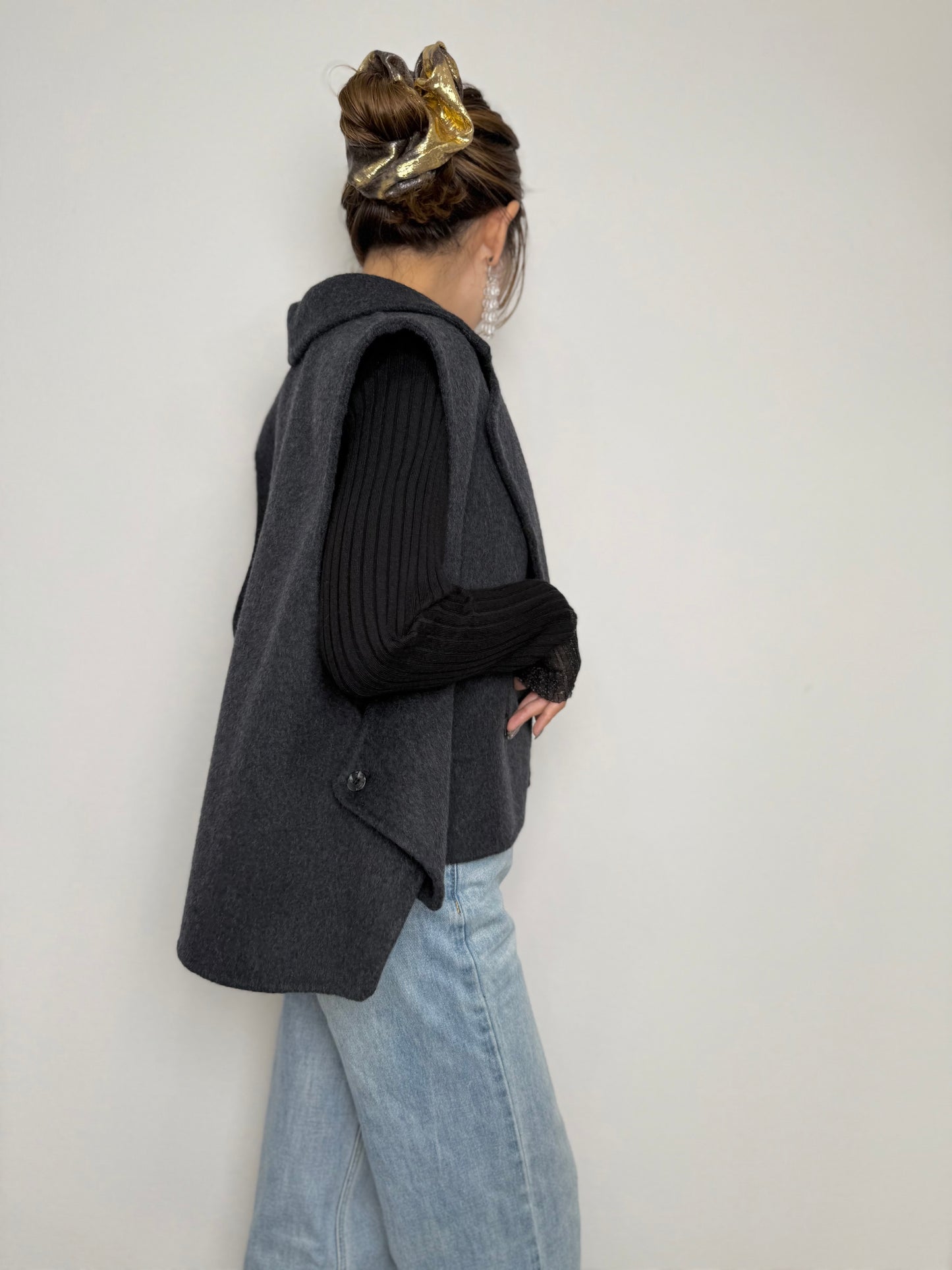 VEST DOCKING WOOL COAT