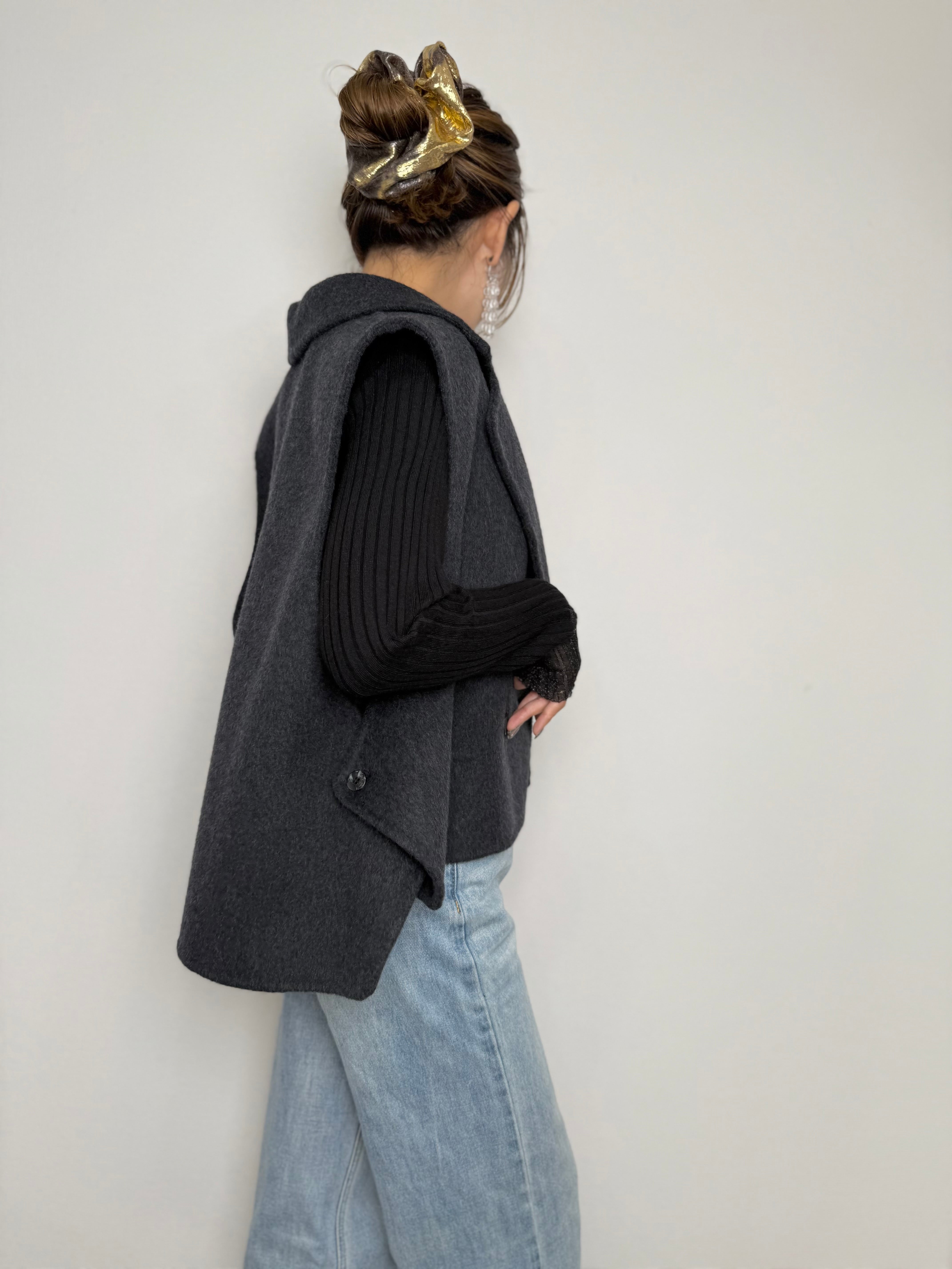 VEST DOCKING WOOL COAT