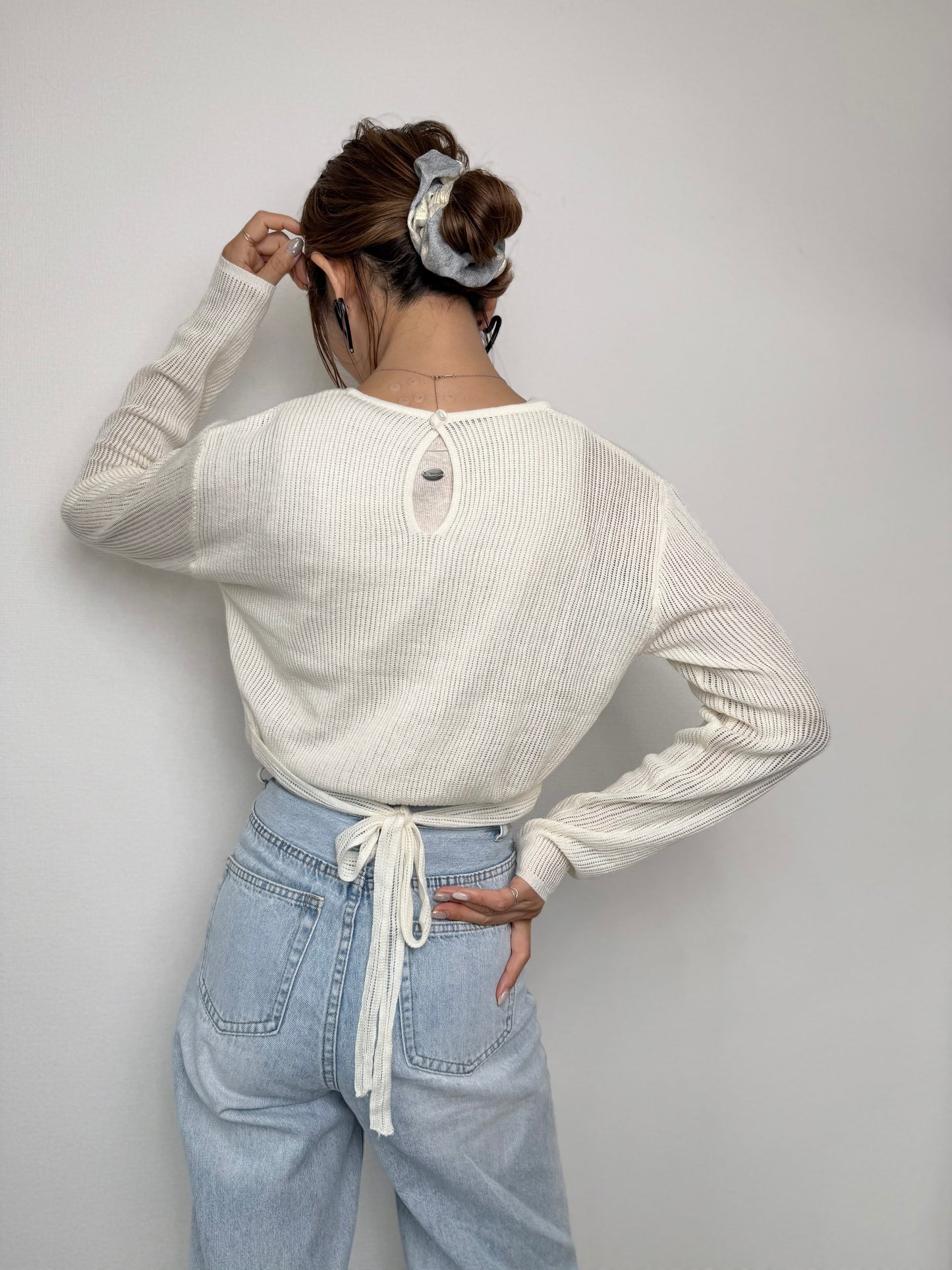 BACK RIBBON RIB KNIT