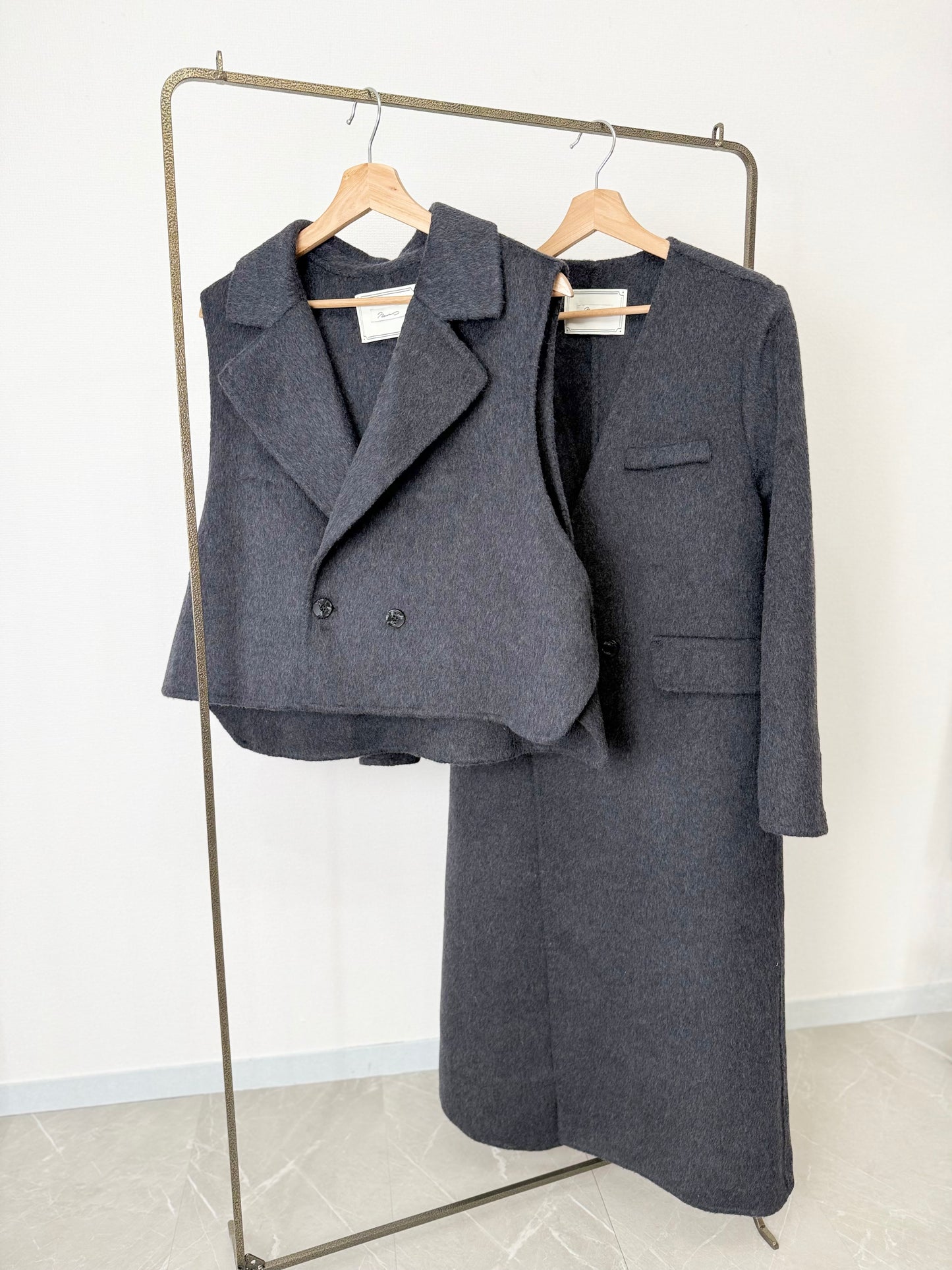 VEST DOCKING WOOL COAT