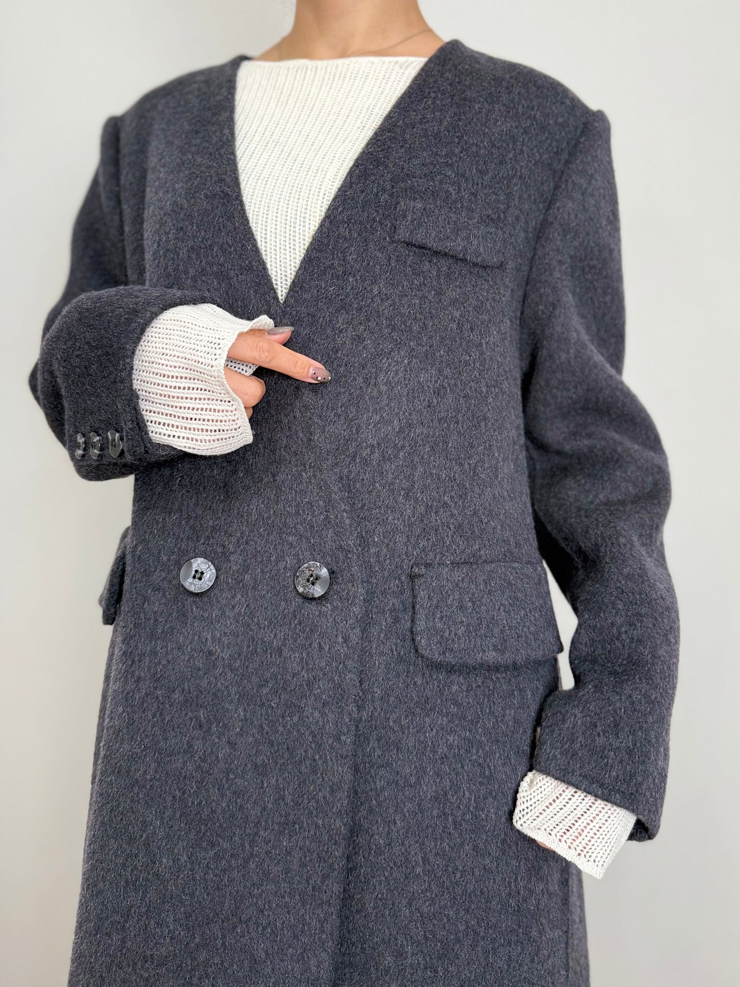 VEST DOCKING WOOL COAT
