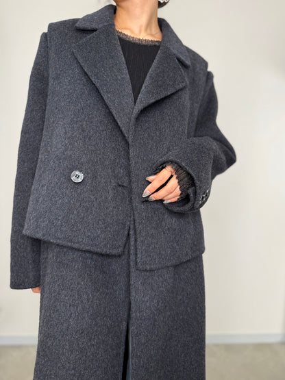 VEST DOCKING WOOL COAT