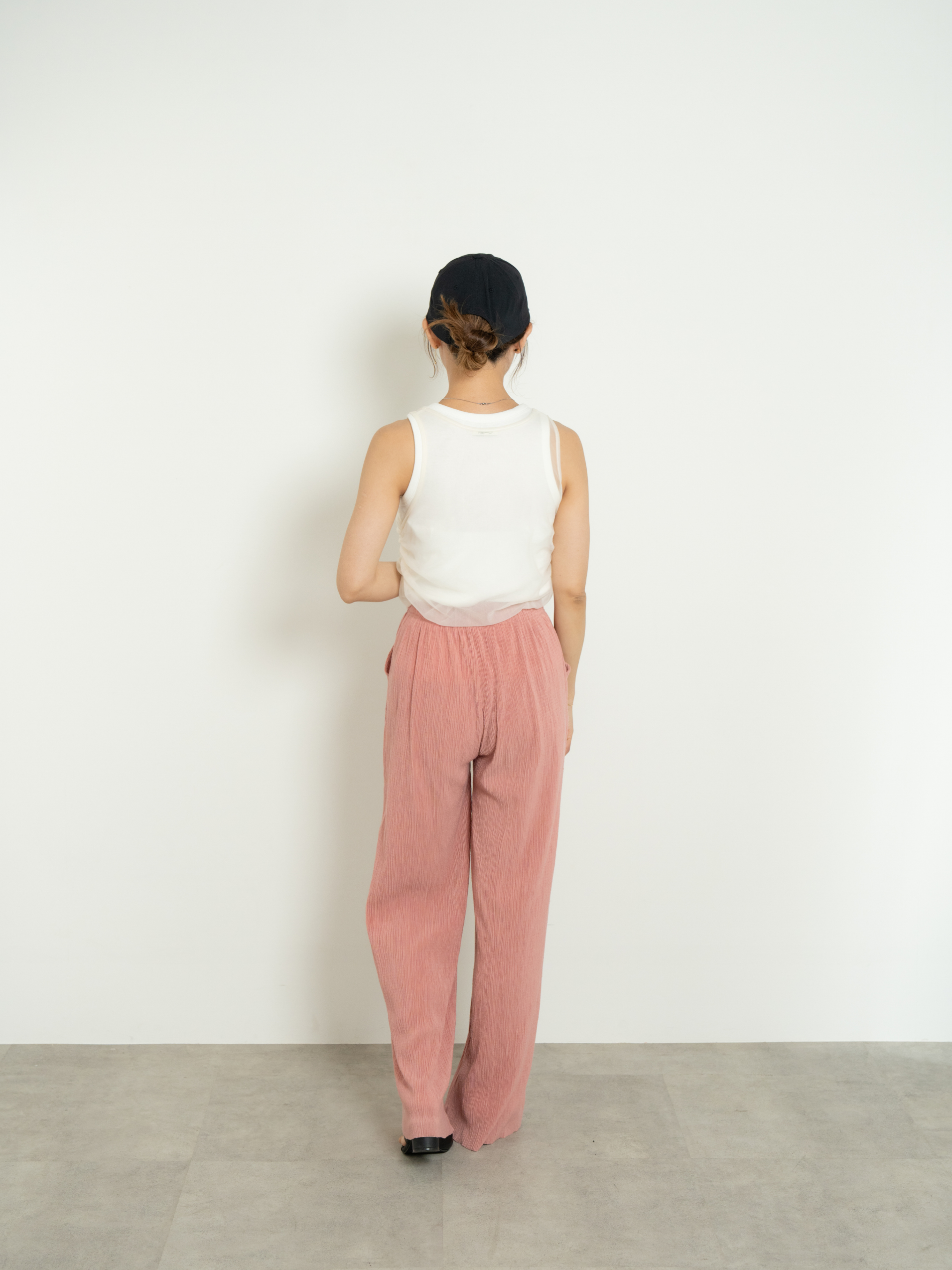 SHIRRED SHEER TANK TOP SET